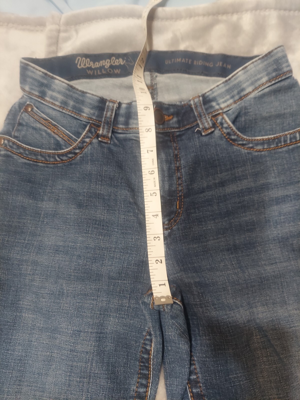 Women’s Wrangler 7 X 34 Willow Casual Jeans Blue Wide Leg Pants