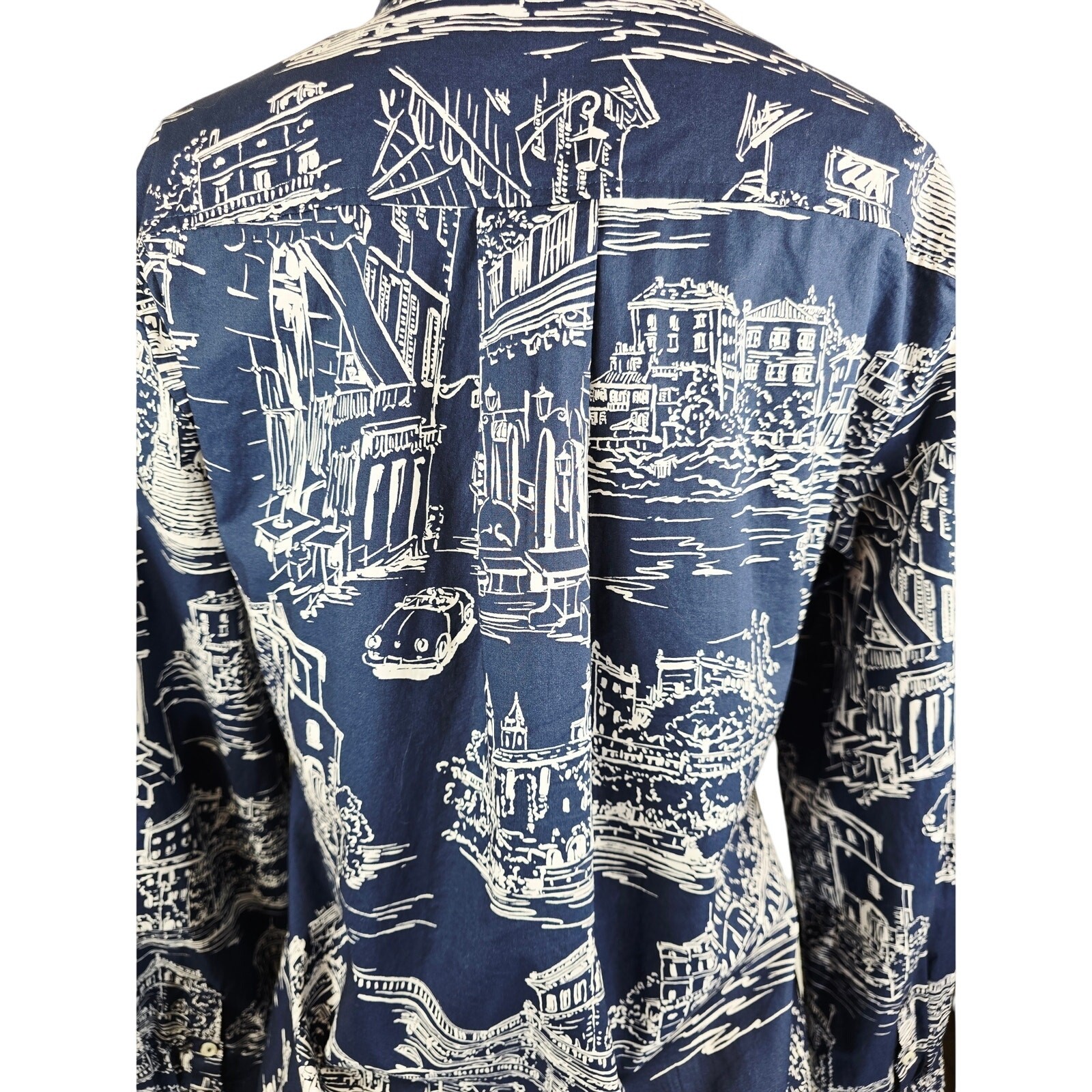Talbots Modern Classic Novelty houses Brides 100% Cotton Women’s Blouse M
