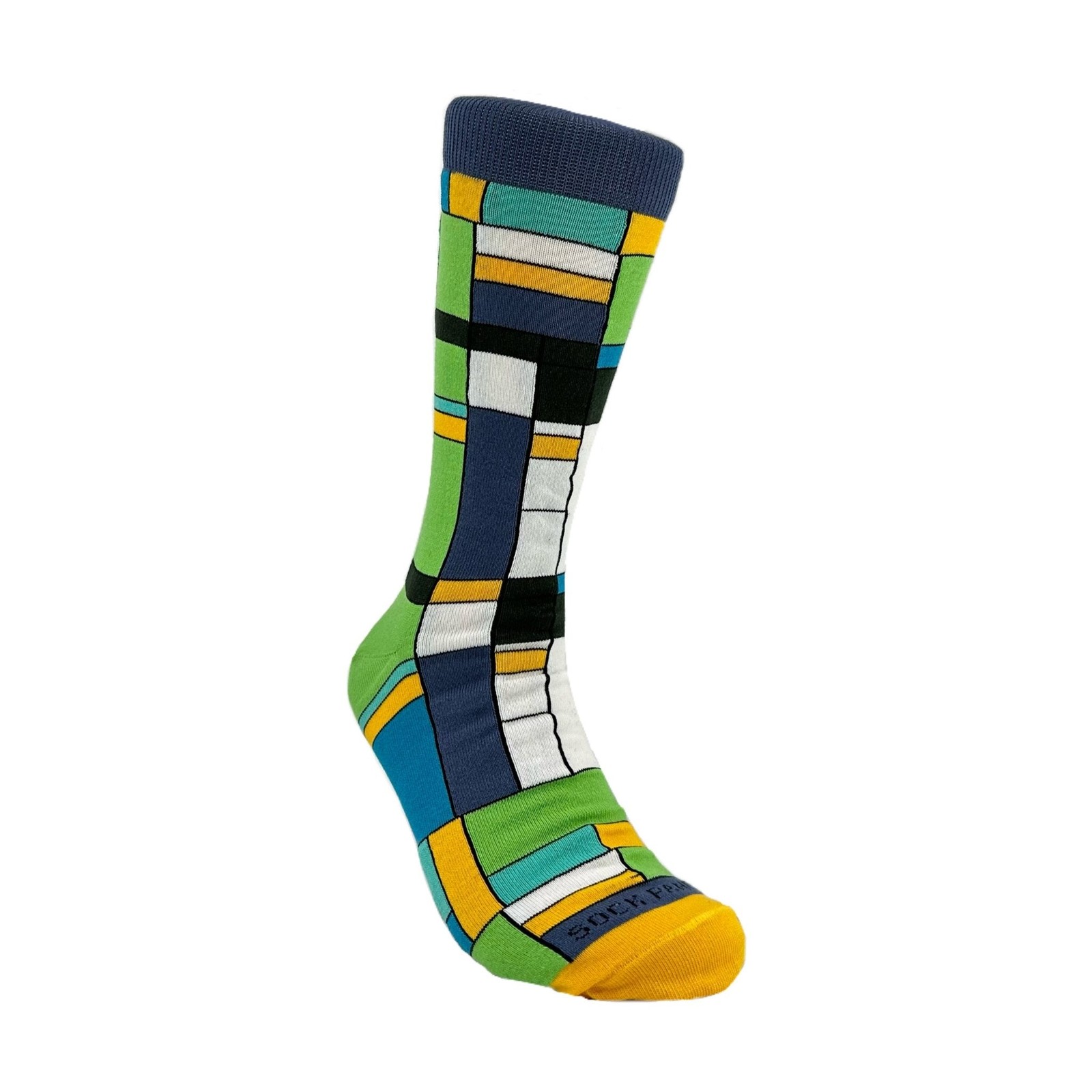 Mondrian Style Block Art Socks from the Sock Panda (Adult Large)
