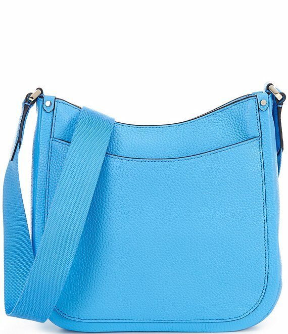 Kate Spade Roulette Messenger Bright Blue Leather Crossbody PXR00329 NWT $228 FS