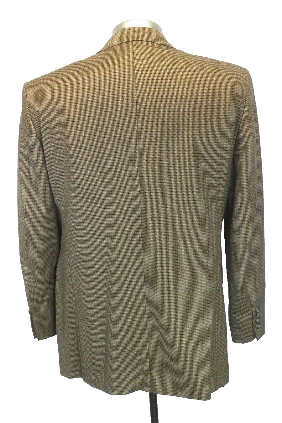 vtg mens brown Ralph Lauren houndstooth blazer jacket sport suit coat wool 42 L