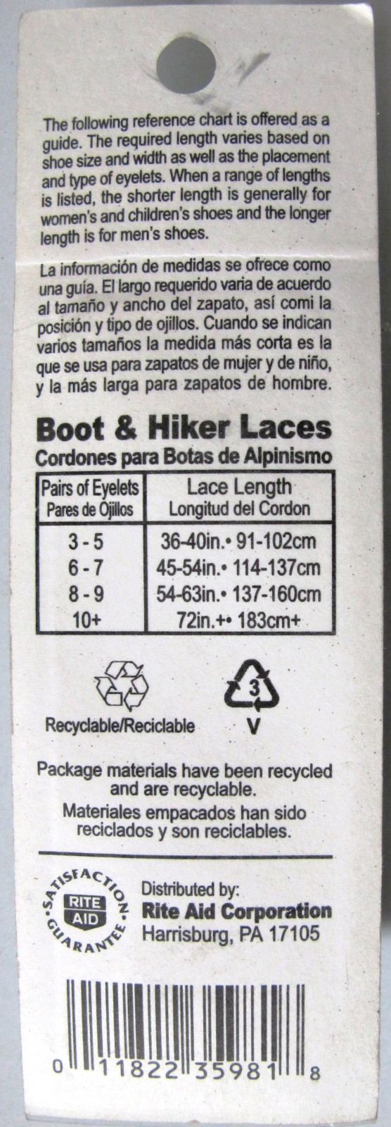 60″ Boot and Work Shoelaces (Assorted Colors) R296 Boot Laces, Shoe Laces, Hiker