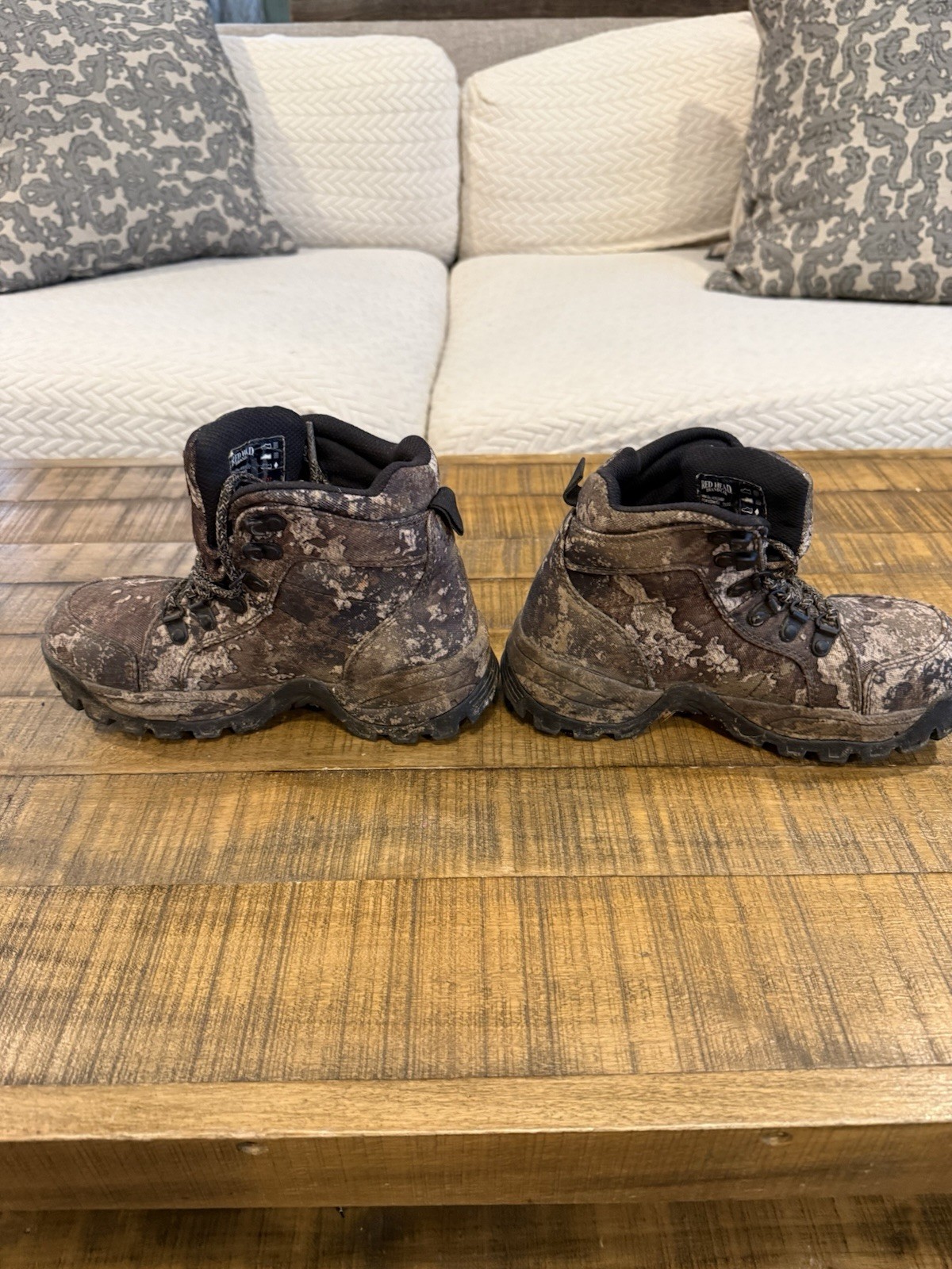 Red Head Brand Co. Camo Hiking Boots – Youth Size 4