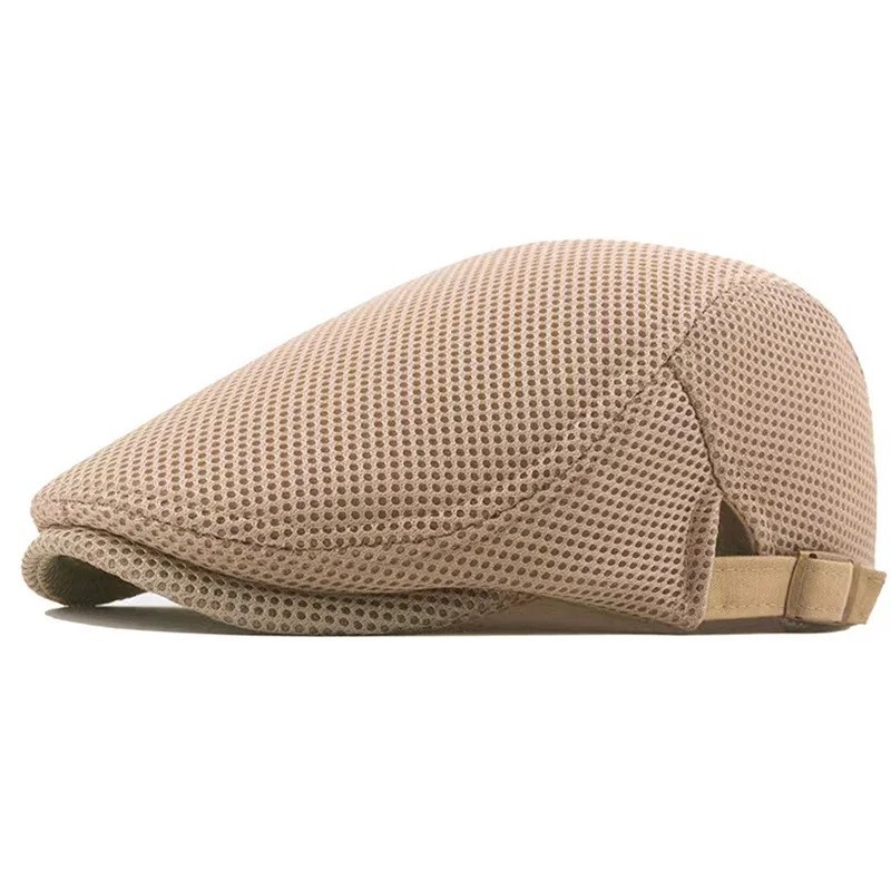 Duck Mesh Summer Gatsby Cap Mens Ivy Hat Golf Driving Sun Flat Cabbie Newsboy
