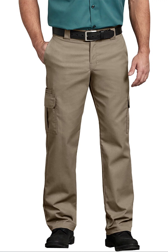 Dickies Mens Flex WP595 Regular Fit Straight Leg Work Uniform Pocket Cargo Pants