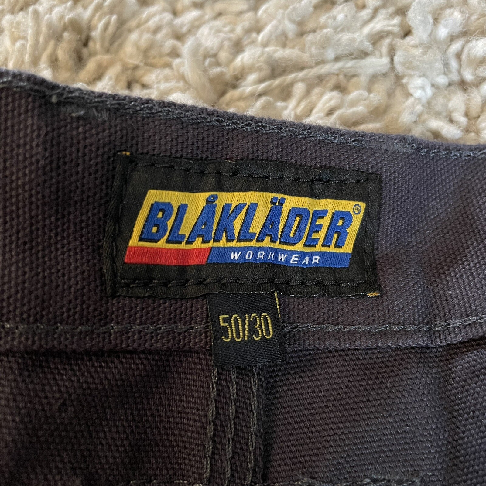 NWT Blaklader blue Reinforced Knee Bantam Work Pants Cordura Utility mens 50×30