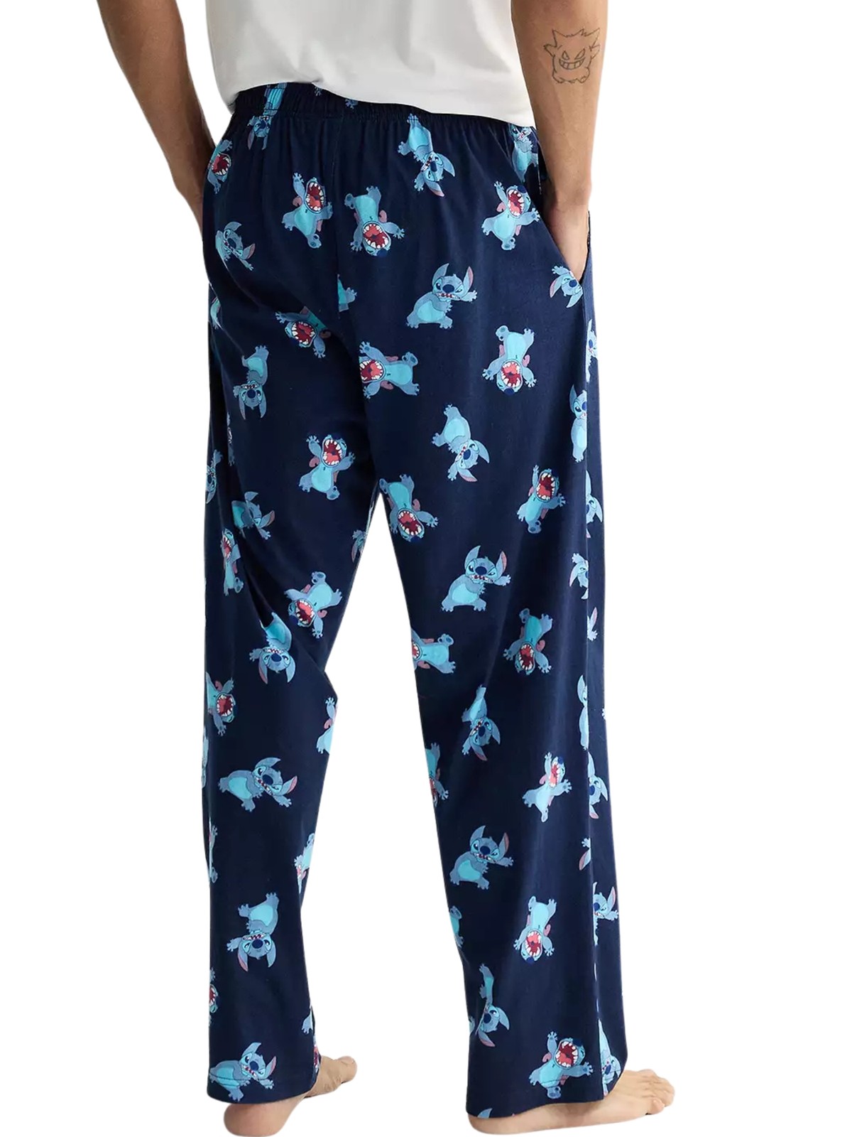 Men’s Disney Lilo & Stitch Pajama Pants Sleepwear Loungewear Blue All-Over Print