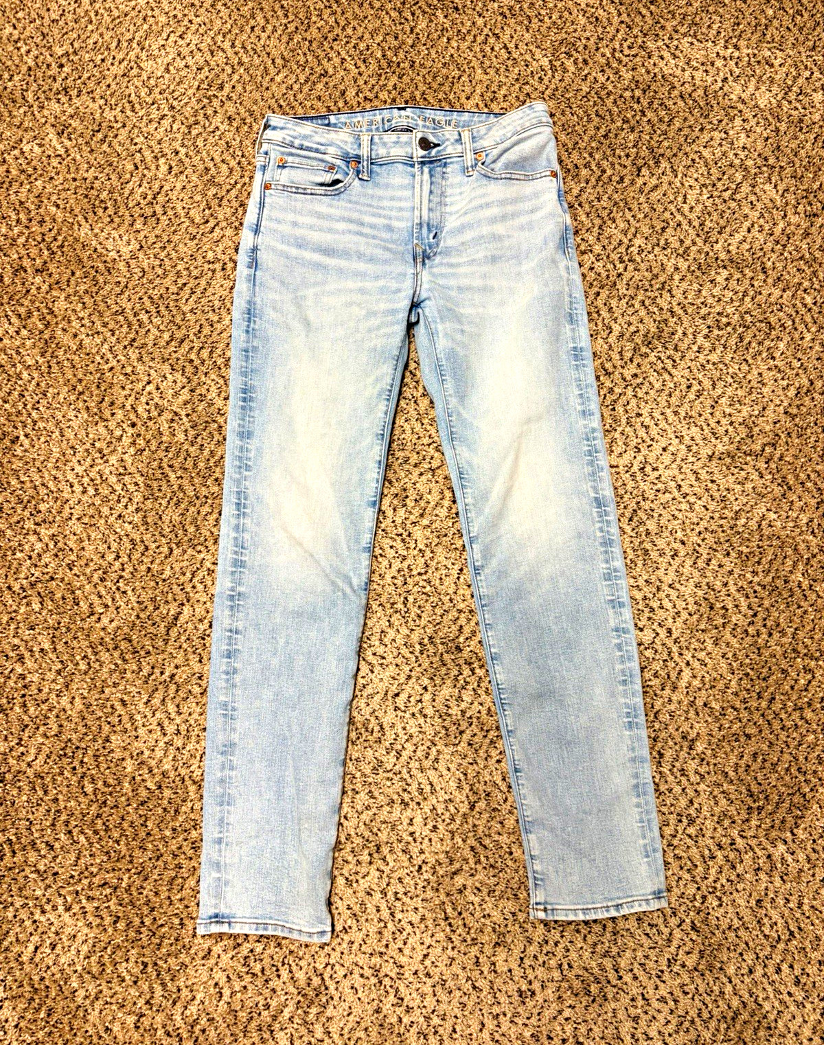 American Eagle AirFlex+ Men’s Skinny Straight Light Wash Stretch Denim Jeans