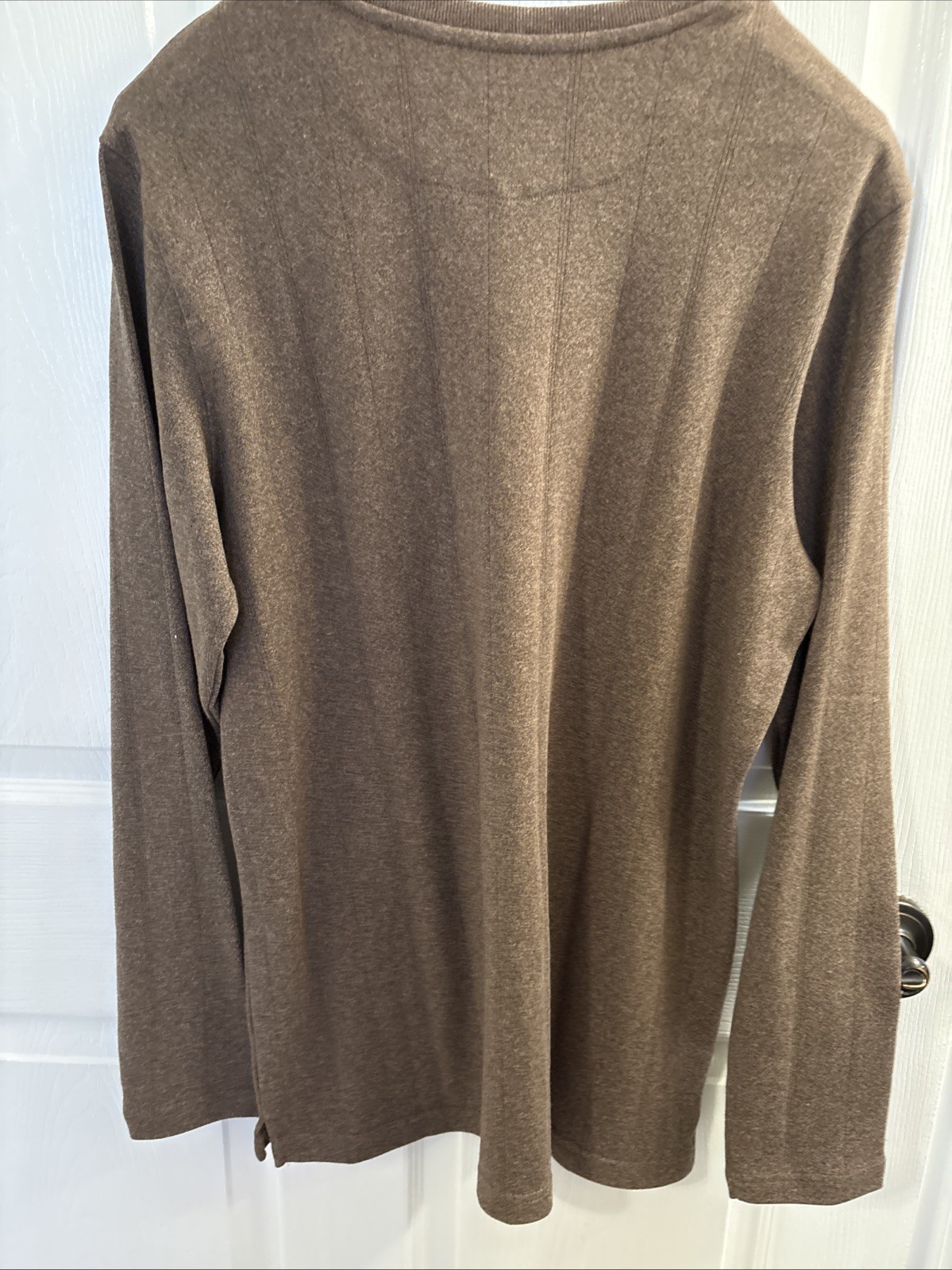 NWT Covington Pullover Shirt Sweater Long Sleeve Brown Men’s Medium