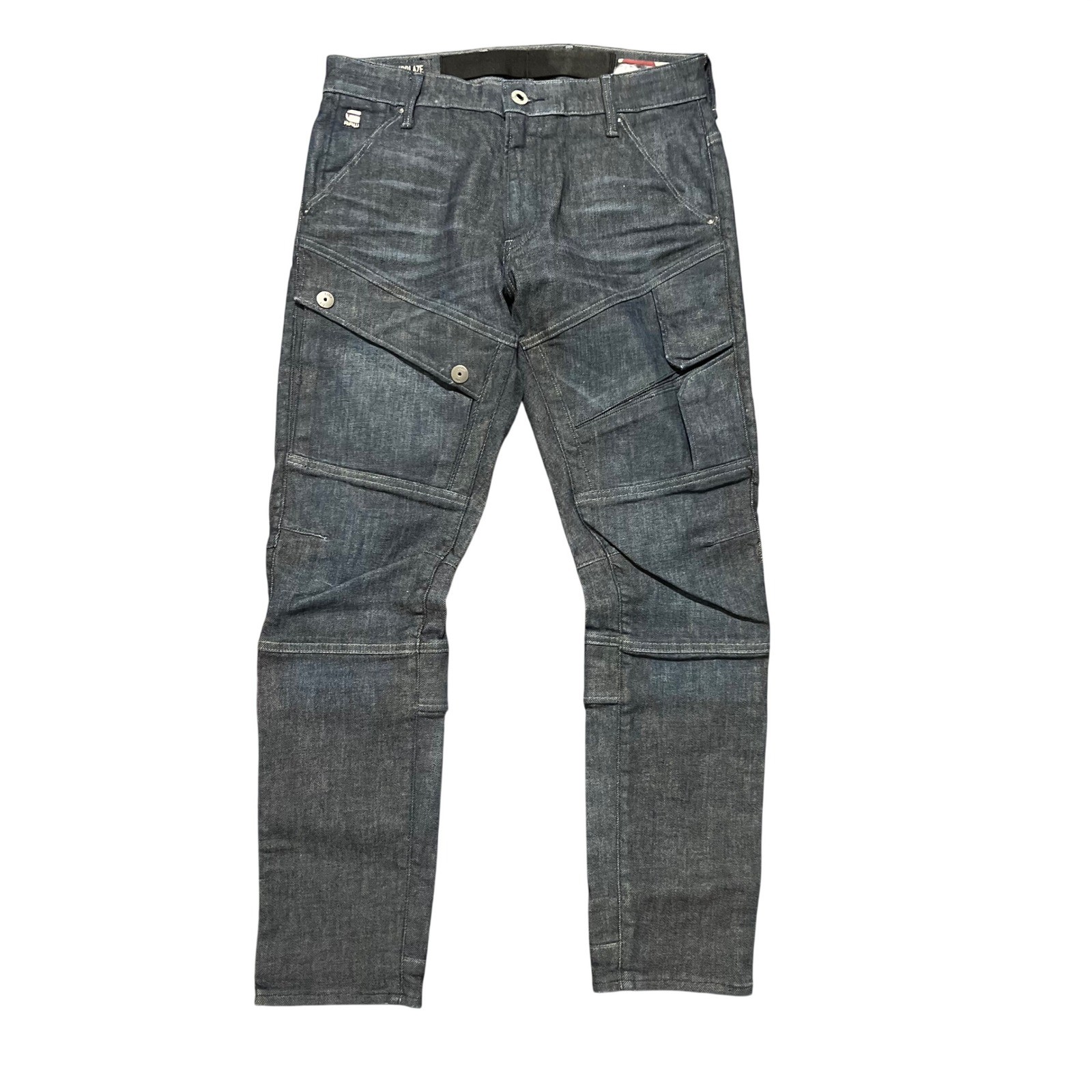 G-Star Raw Airblaze 3D Skinny Moto Cargo Jeans Mens 32×30 Japanese Fabric Blue