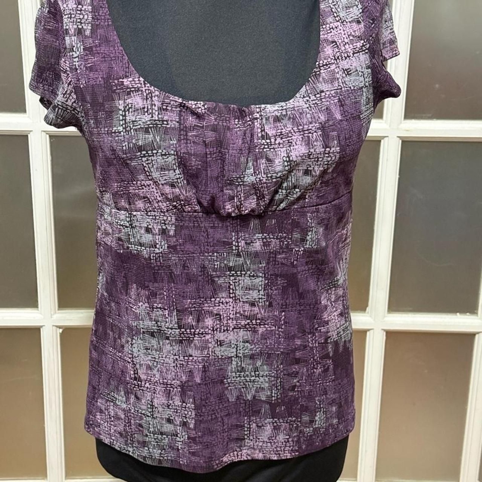 Axcess Women’s Purple Milkmaid Top