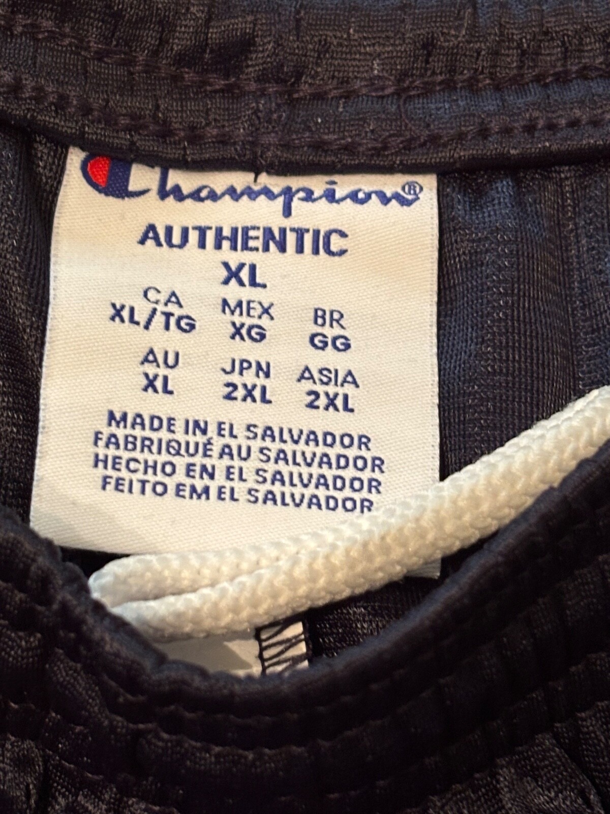 Champion Mens Mesh Shorts Long Pockets Athletic Navy XL Brand New