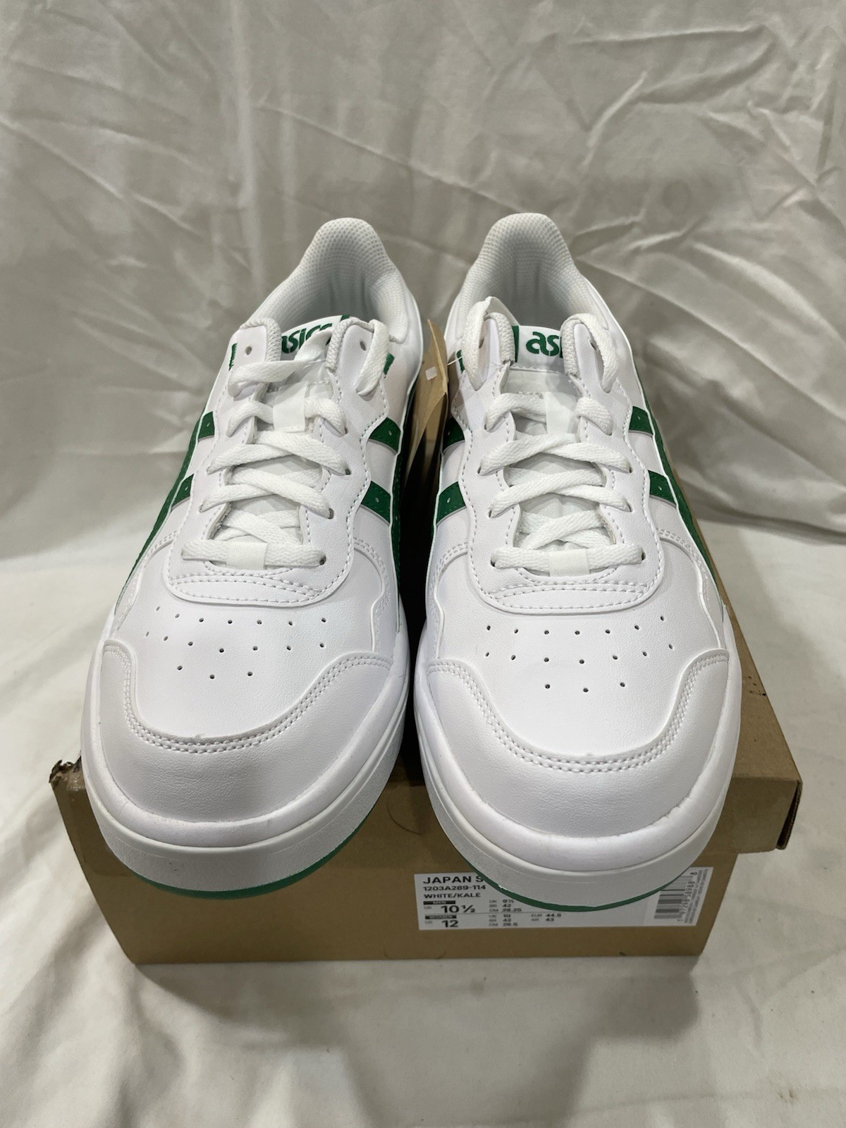 Asics Japan S ST Men’s Shoes, Color White/ Kale, Size 10.5 Mens, Size 12 Women’s