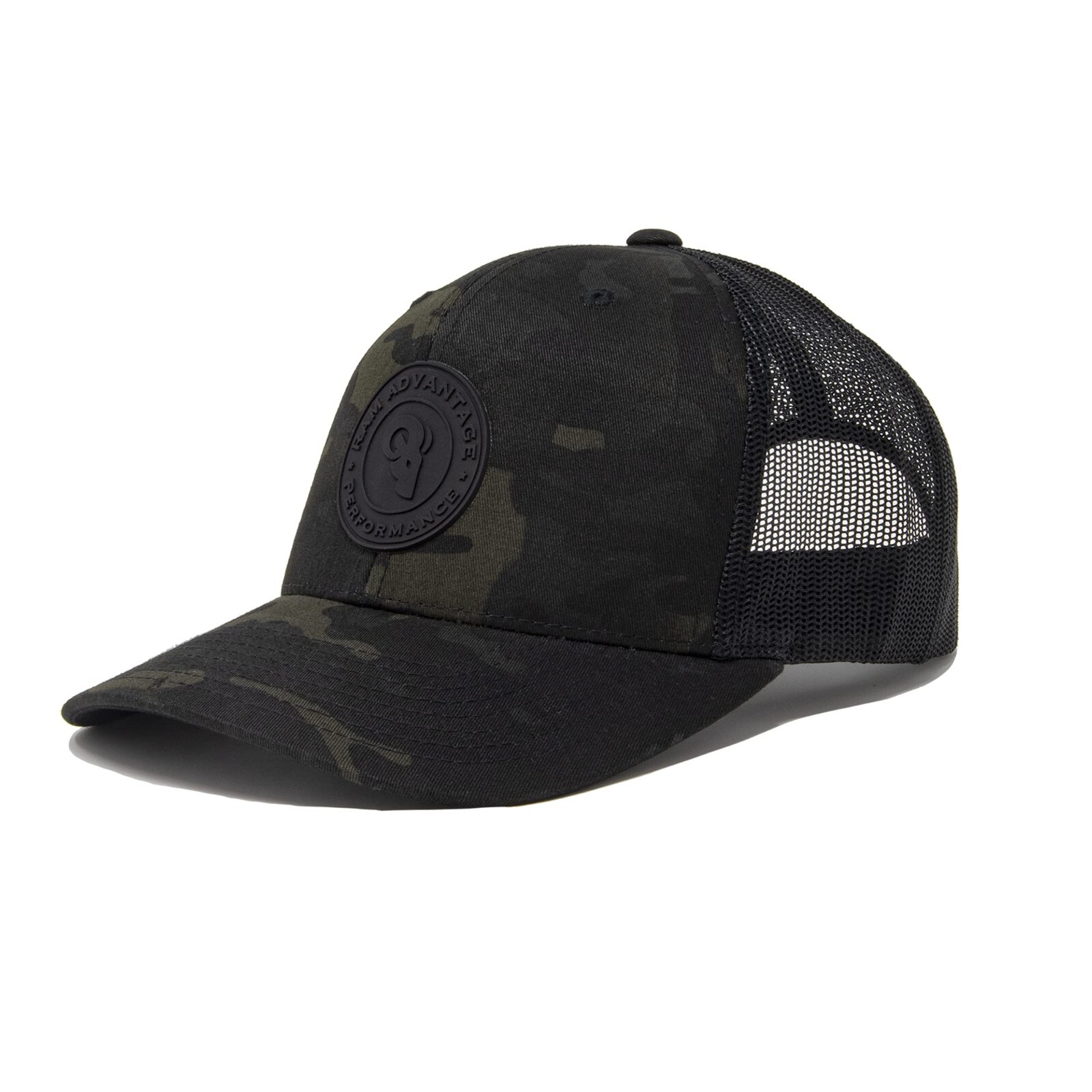RAM ADVANTAGE Performance Trucker Hat | PVC Patch Snapback Cap Premium Quality D