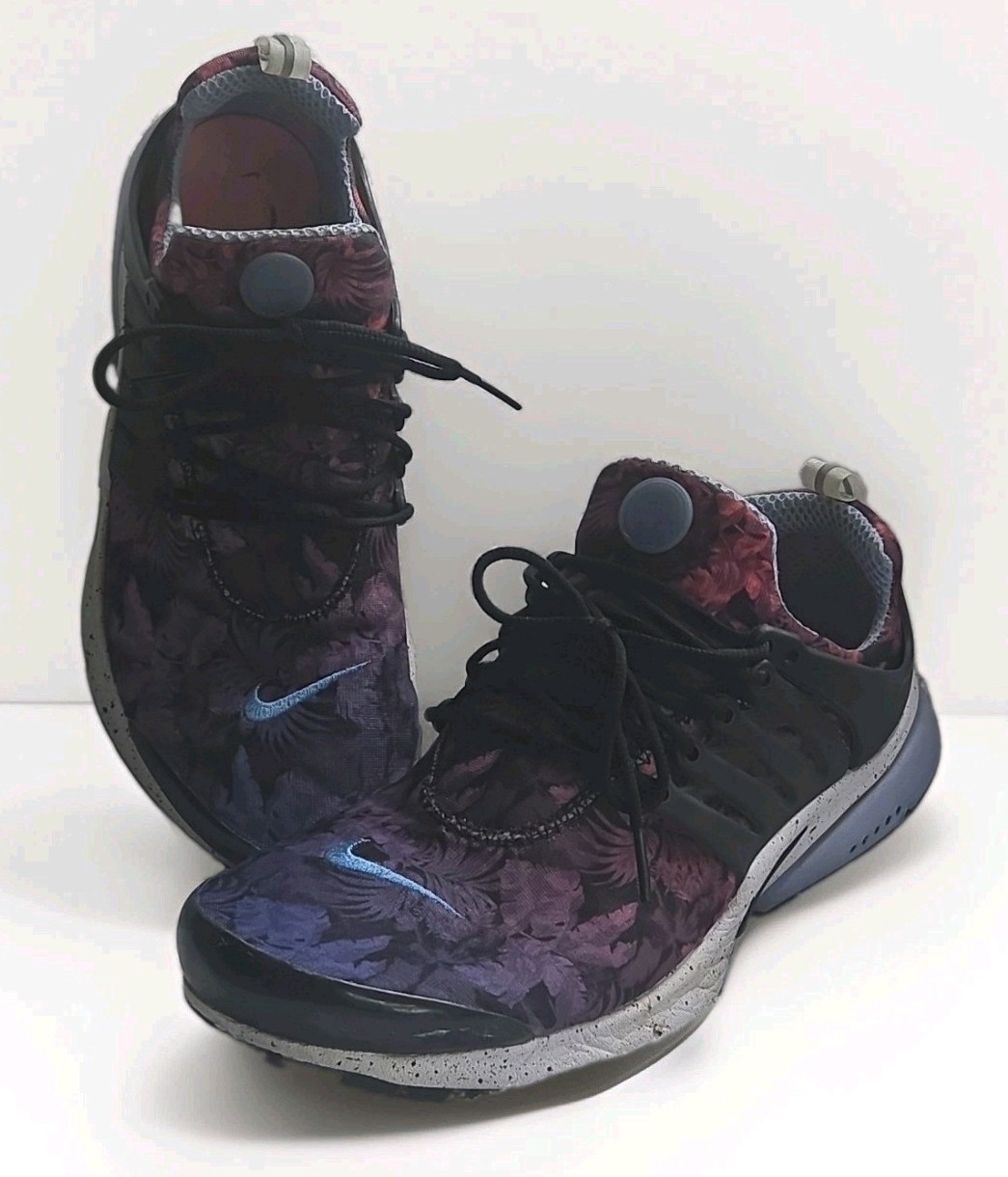 Nike Air Presto GPX Tropical 2016 819521-400 Floral Black Purple Mens Size Large