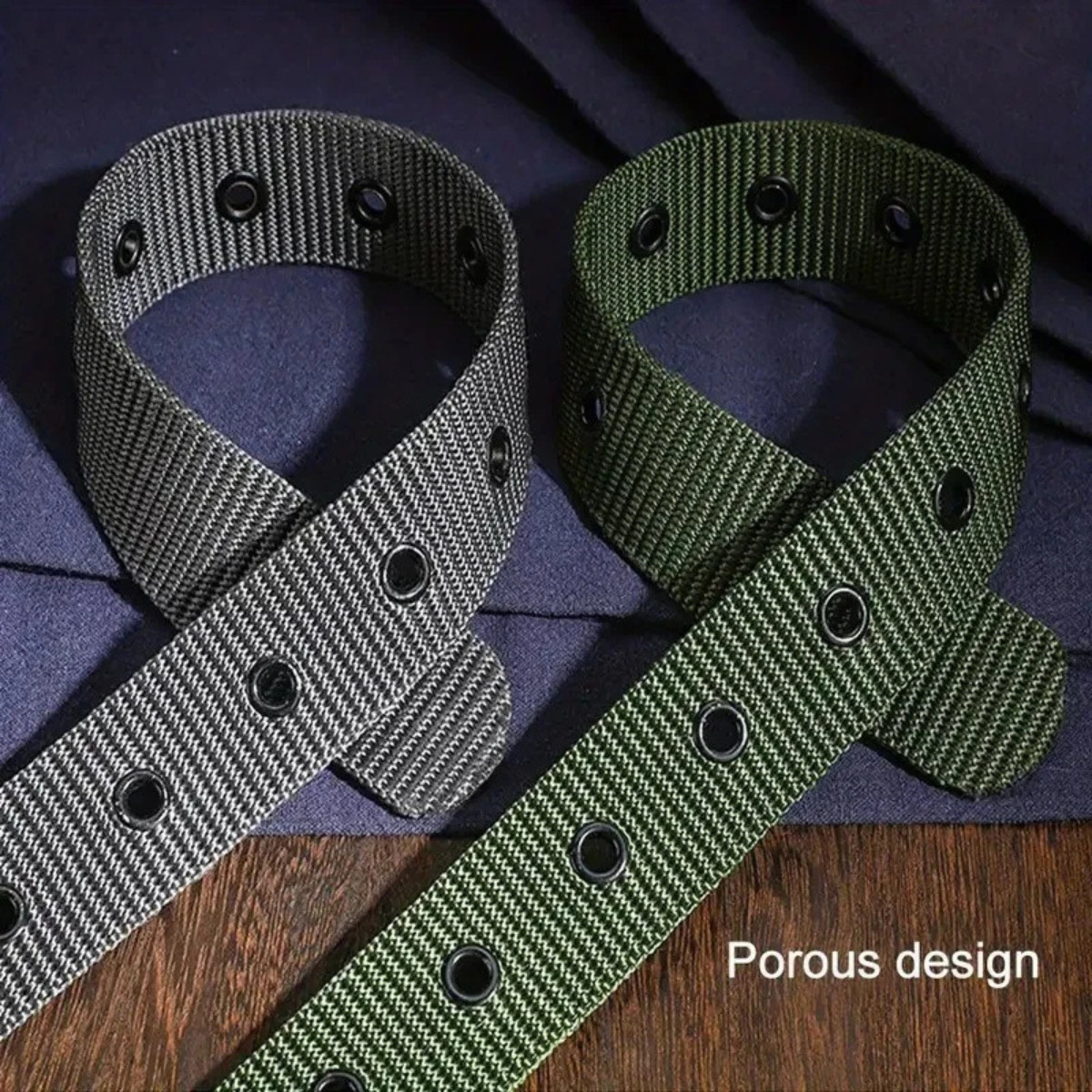 Men Nylon Canvas Tactical Belt Heavy Duty Quick Release Buckle Work Belt
