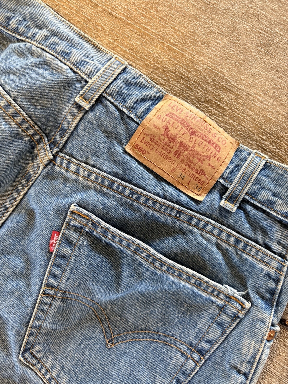 Levi’s Men’s Blue Denim Jeans Loose Fit Tapered Leg Mid Rise 5-Pocket