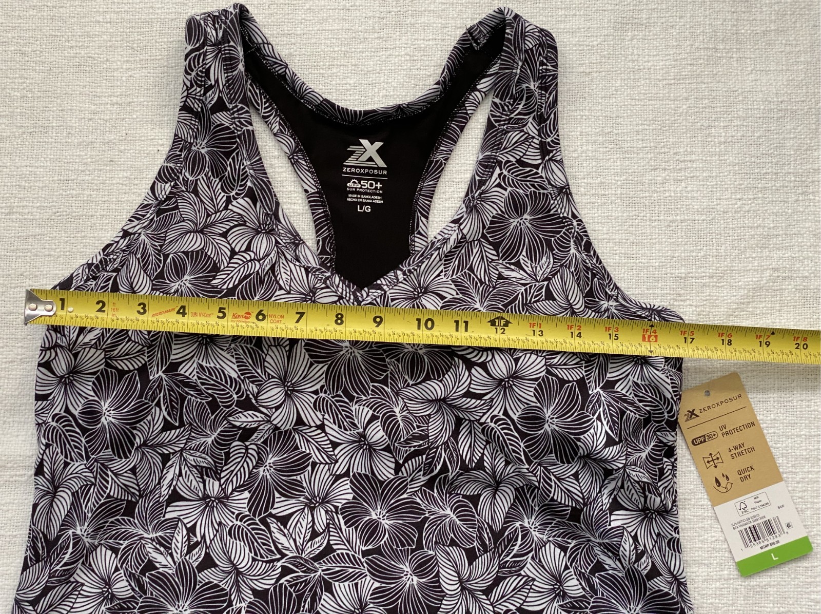 ZEROXPOSUR WOMENS MULTI-COLOR FLORAL ACTIVE DRESS – SIZE LARGE – NWT