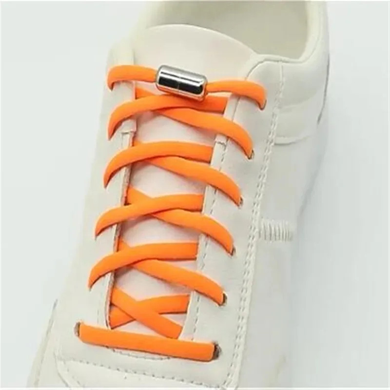 Elastic Laces Sneakers Colorful No Tie Shoelaces for Sports Running Walking Roun