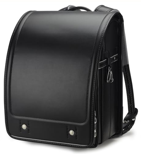 Japanese Premium Randoseru Backpack for Adults Everyday Work Fashion -Black –