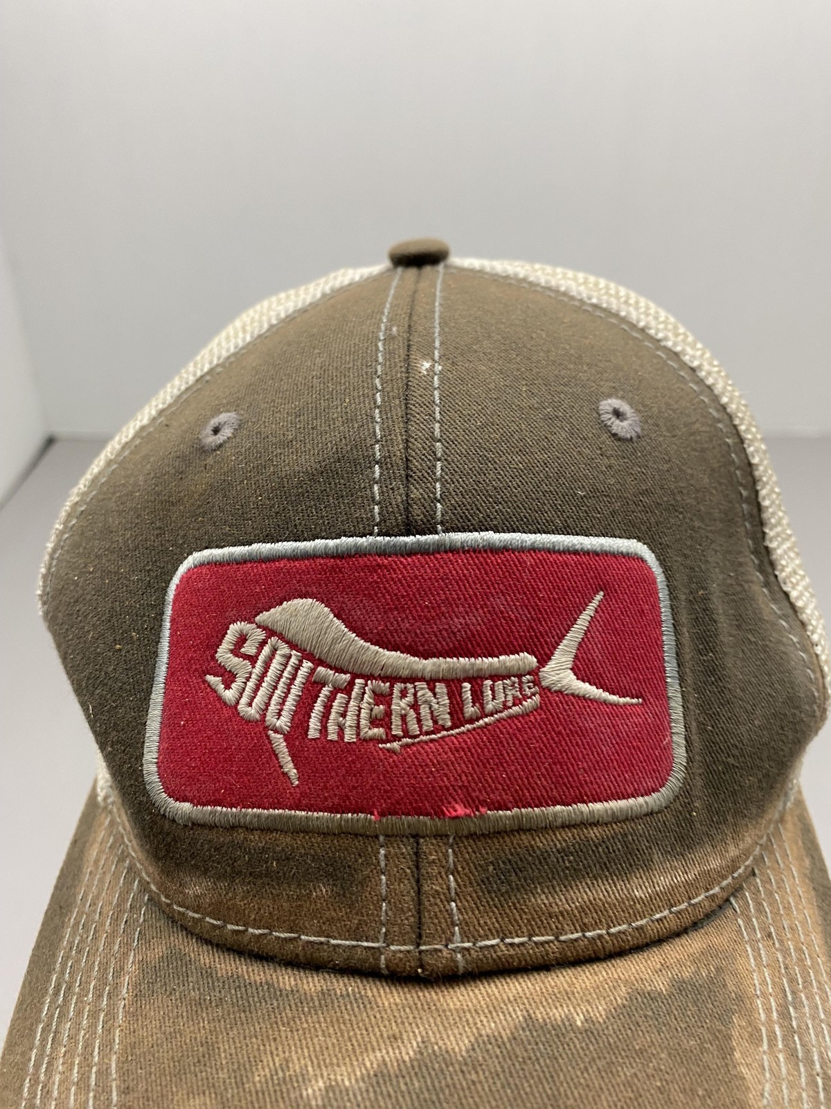 Hat Cap Strap Back One Size Brown Southern Lure Trucker Mesh Adjustable Mens