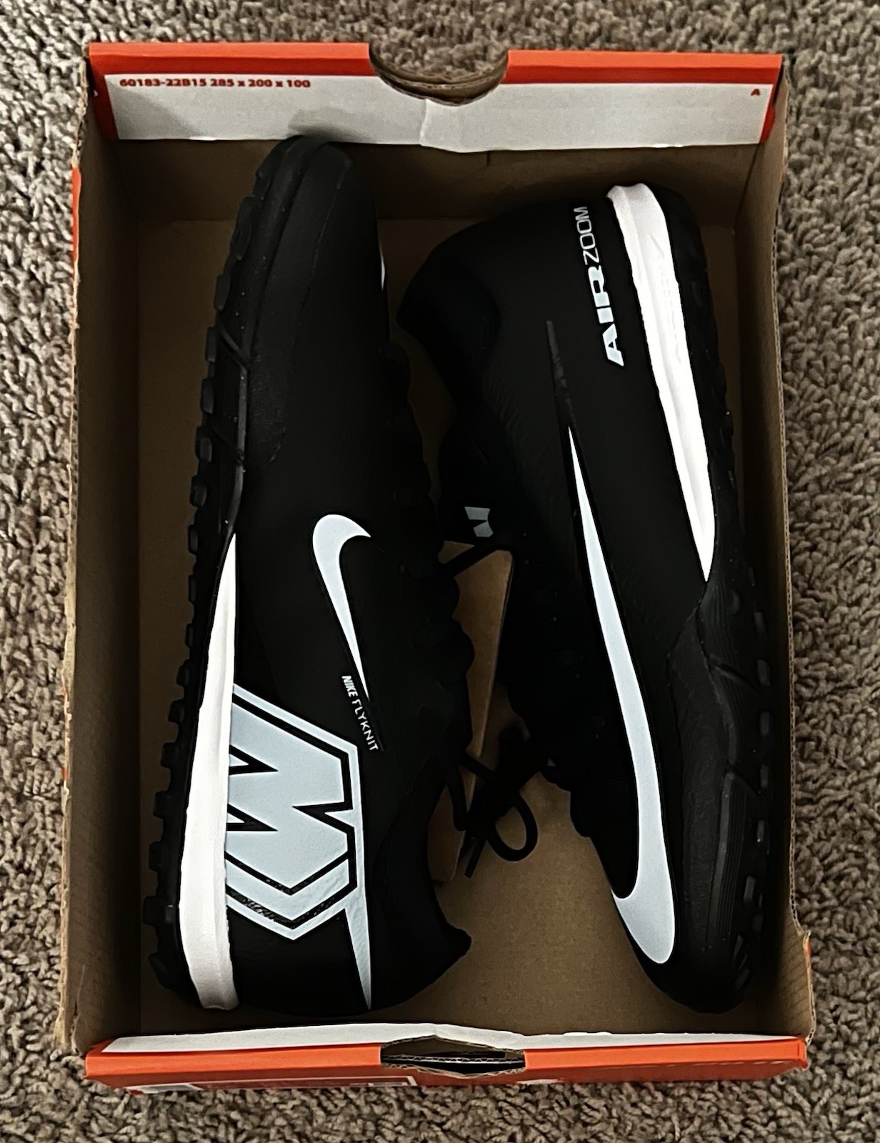 Size 7M- Zoom Vapor 16 Pro TF Black/Ice Blue NBY FQ8687-001