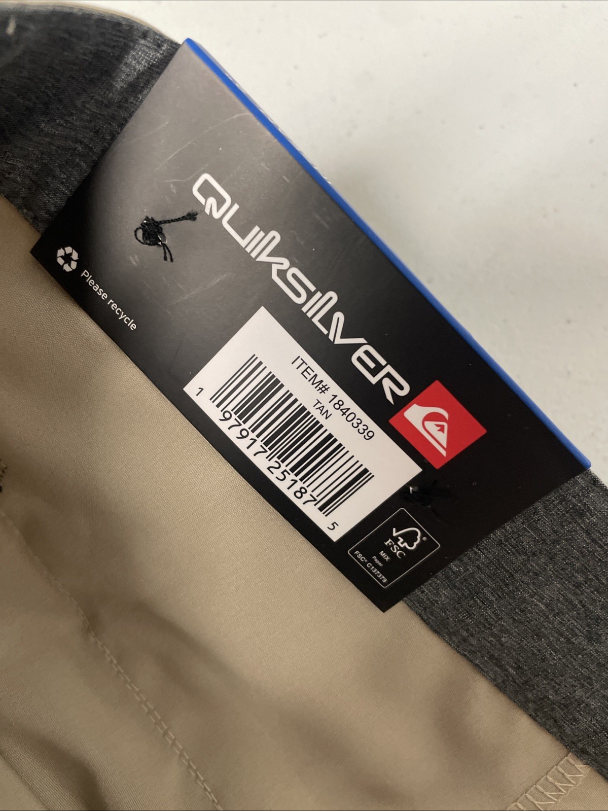 Quiksilver Men’s Regular Fit 9” Active Stretch Hybrid Shorts TAN 36 Wicking UV