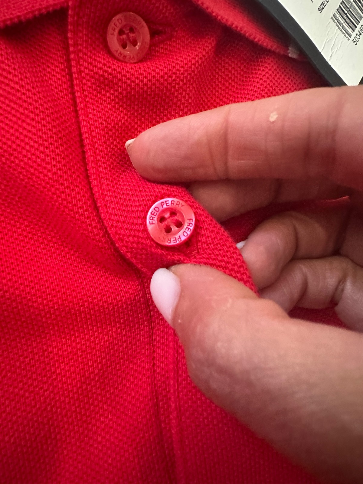Fred Perry M3600 Twin Tipped Polo Shirt Red Gold White Size L New With Tags