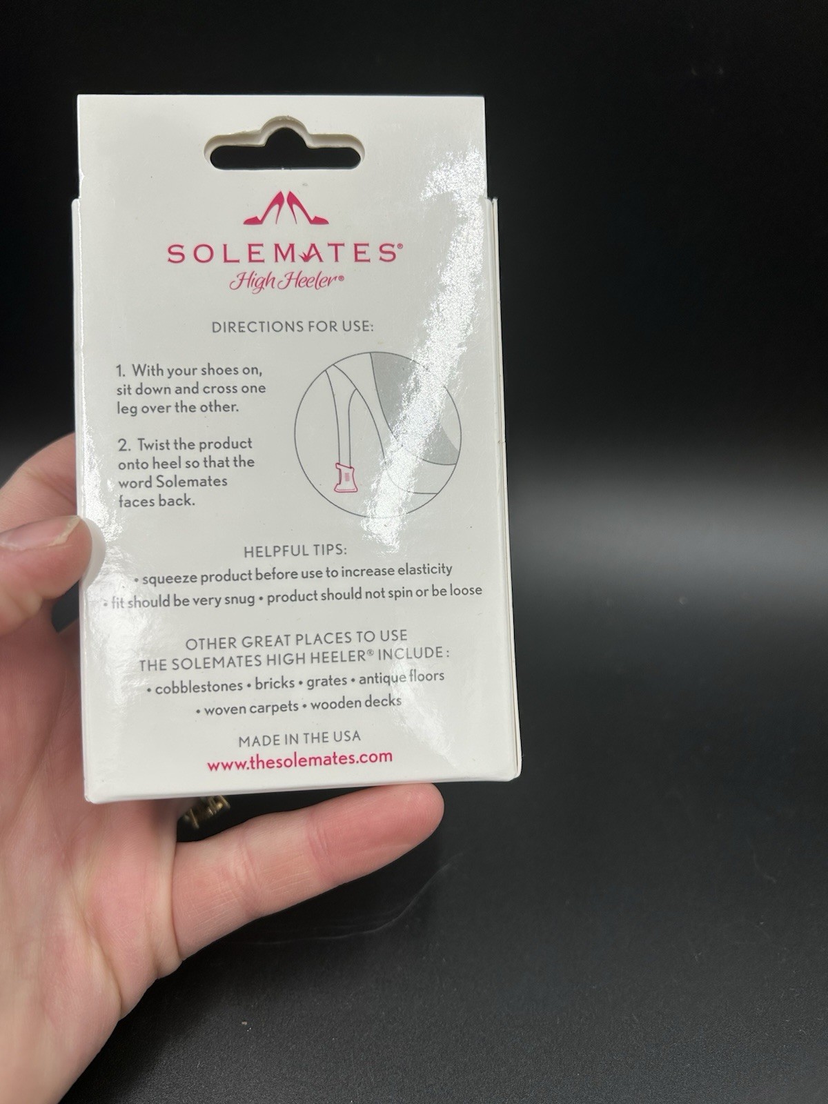 Solemates High Heel Protectors – GUARD AND PROTECT HEELS – 1 Pairs Clear