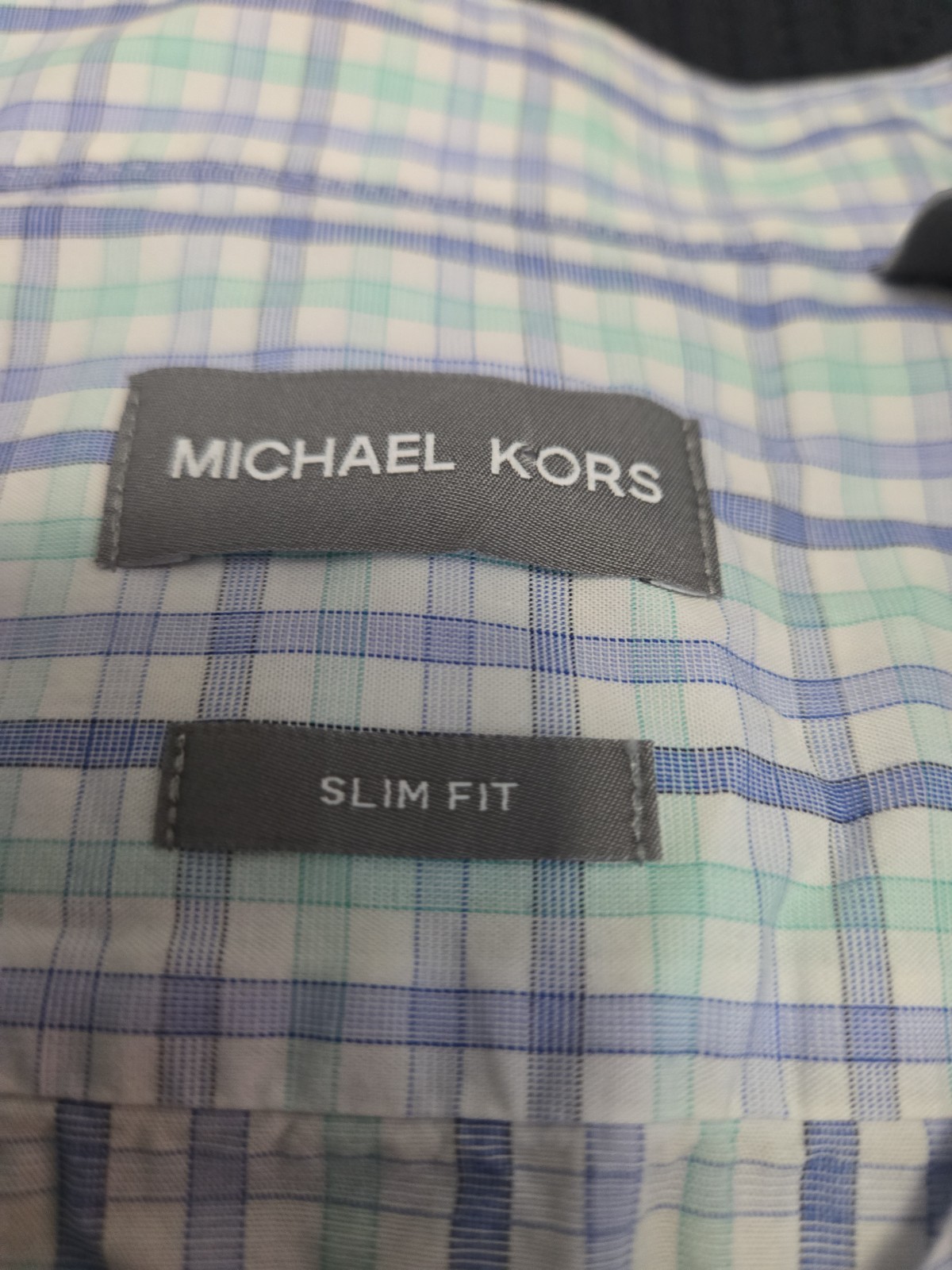 Michael Kors long Sleeve Button up Slim Fit Size L #301