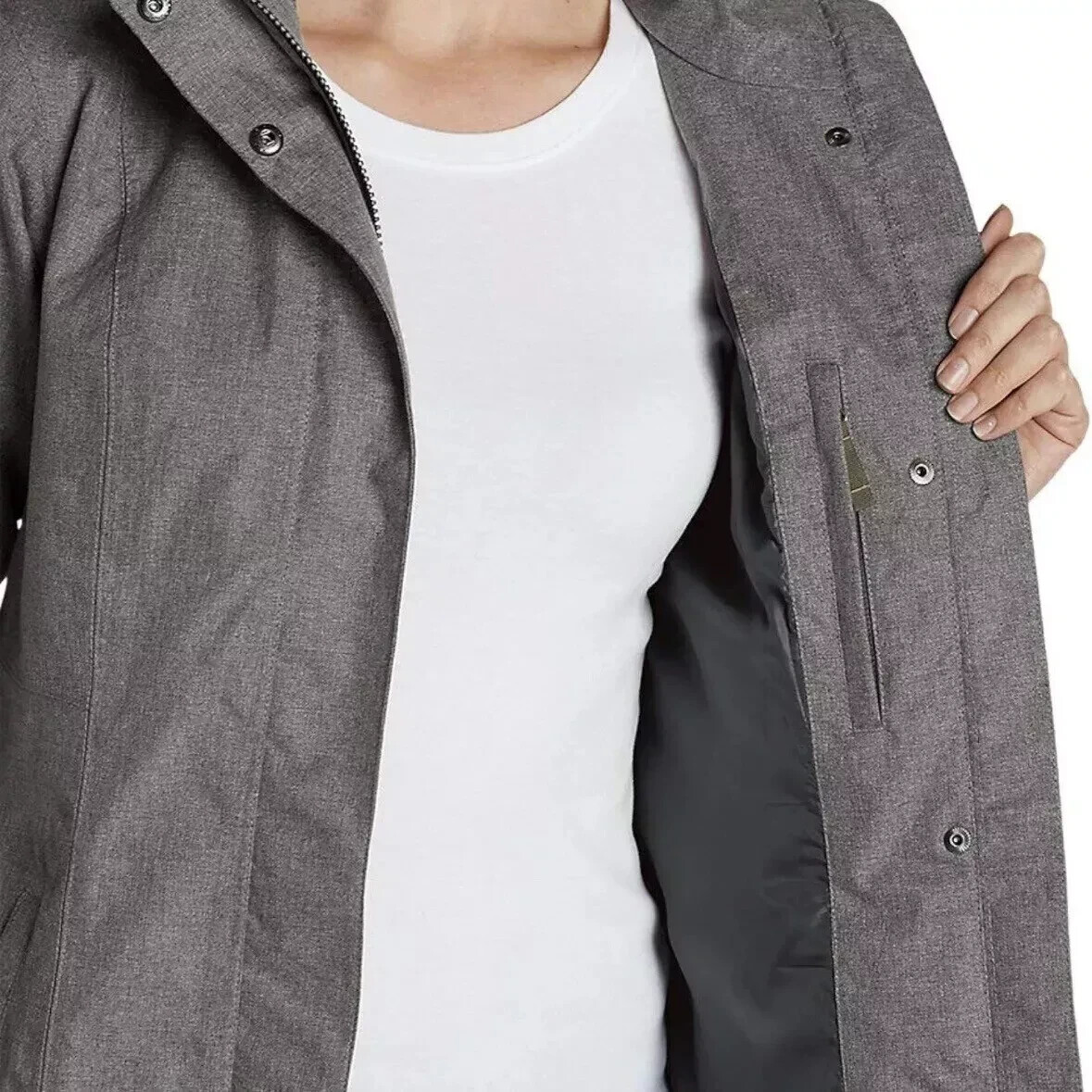 Eddie Bauer Women’s Girl on the Go Trench Coat, Medium Size, New