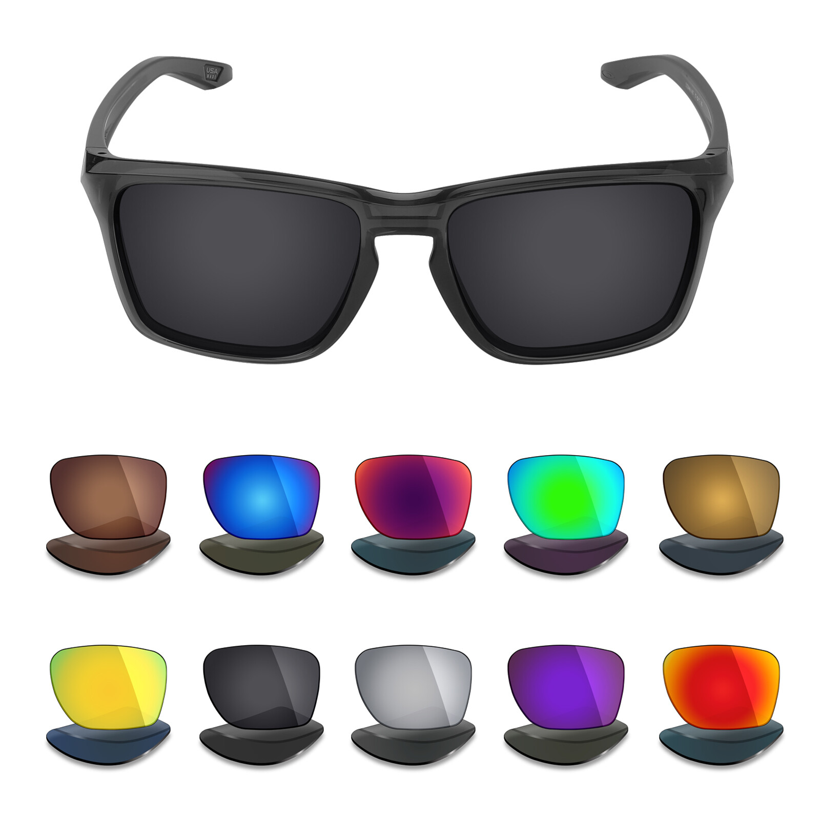 hdhut Anti-Scratch Polarized Replacement Lenses for Oakley Sylas OO9448 57mm