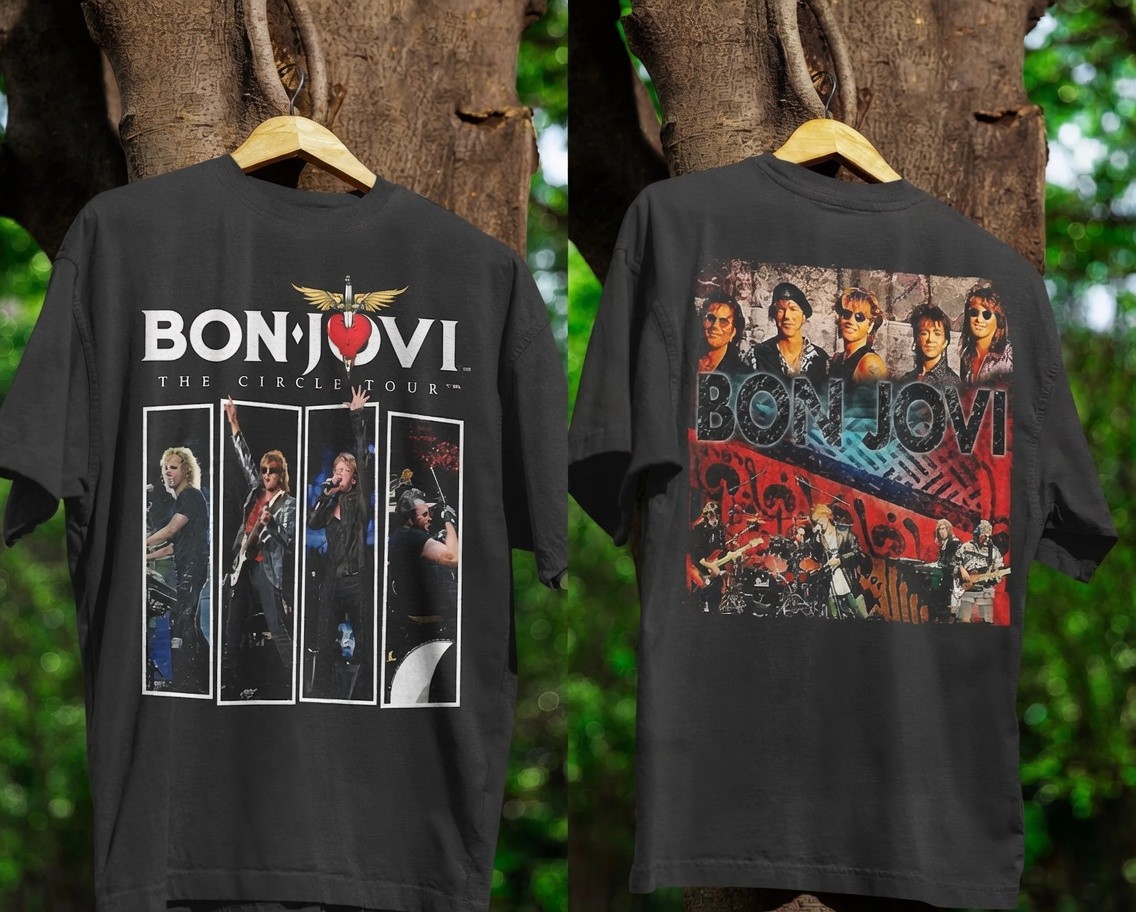 Bon Jovi T-Shirt Forever Tour 2026 Graphic Tee Vintage Band Merch Comfort Tshirt