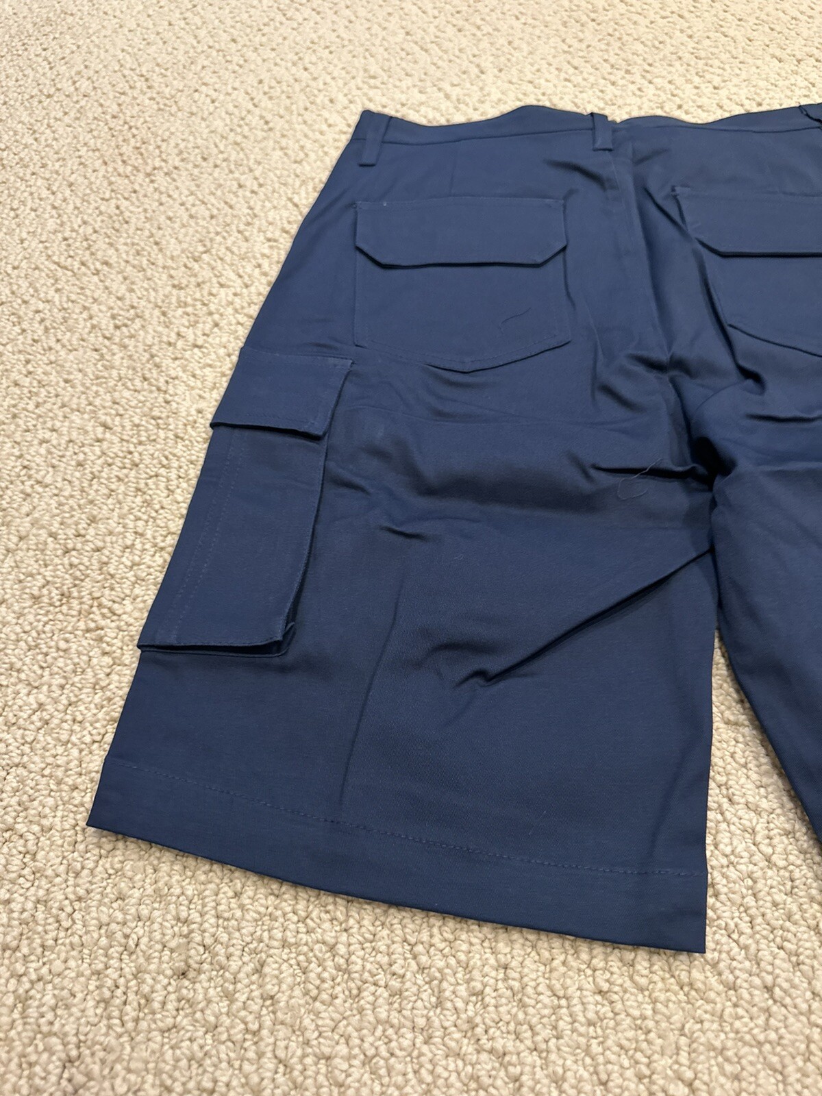 NWT Men’s Black Ice Navy Blue Cotton Cargo Pocket Shorts ALL SIZES