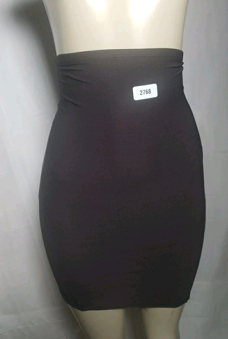 SlimShaper by Miracle Brands Womens Sheer Booty Lift Shortie Black Size Small