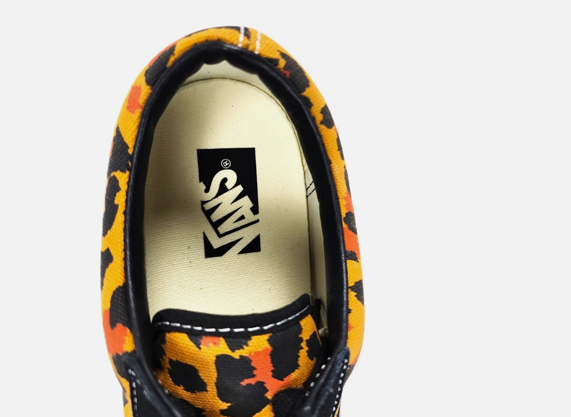 Vans Lx Old Skool Leopard Black Orange Sneakers Mens or Womens Skate Casual Shoe