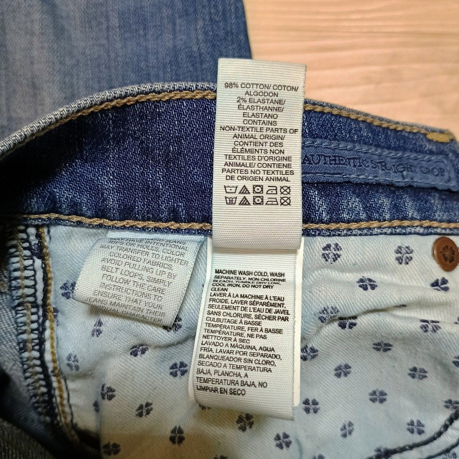 Lucky Brand Authentic Straight Crop Jeans Size 8/29 Candiani Denim Medium Wash