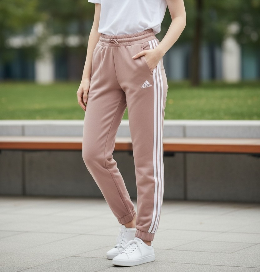 Adidas warm clay (pink) Jogging pants Elastic waistband pockets Size L