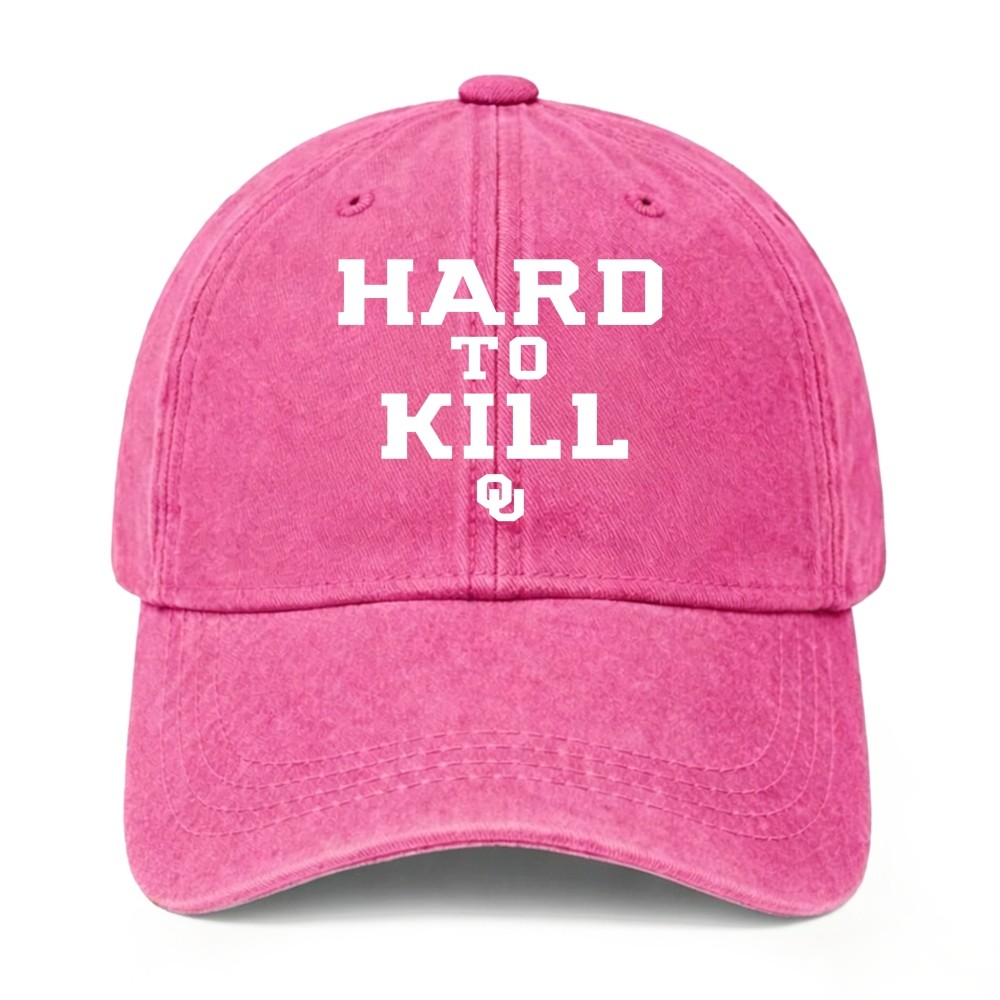 Hard To Resilient Inspirational Strength Survivor Casual Washed Baseball Cap