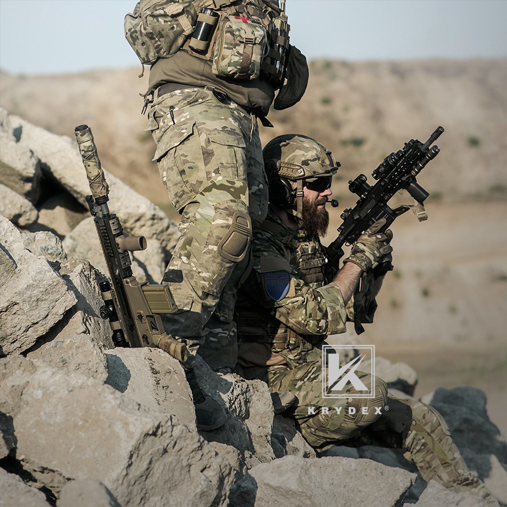 KRYDEX G3 Combat Uniform Tactical Clothes Shirt & Pant w/ Elbow Pads & Knee Pads