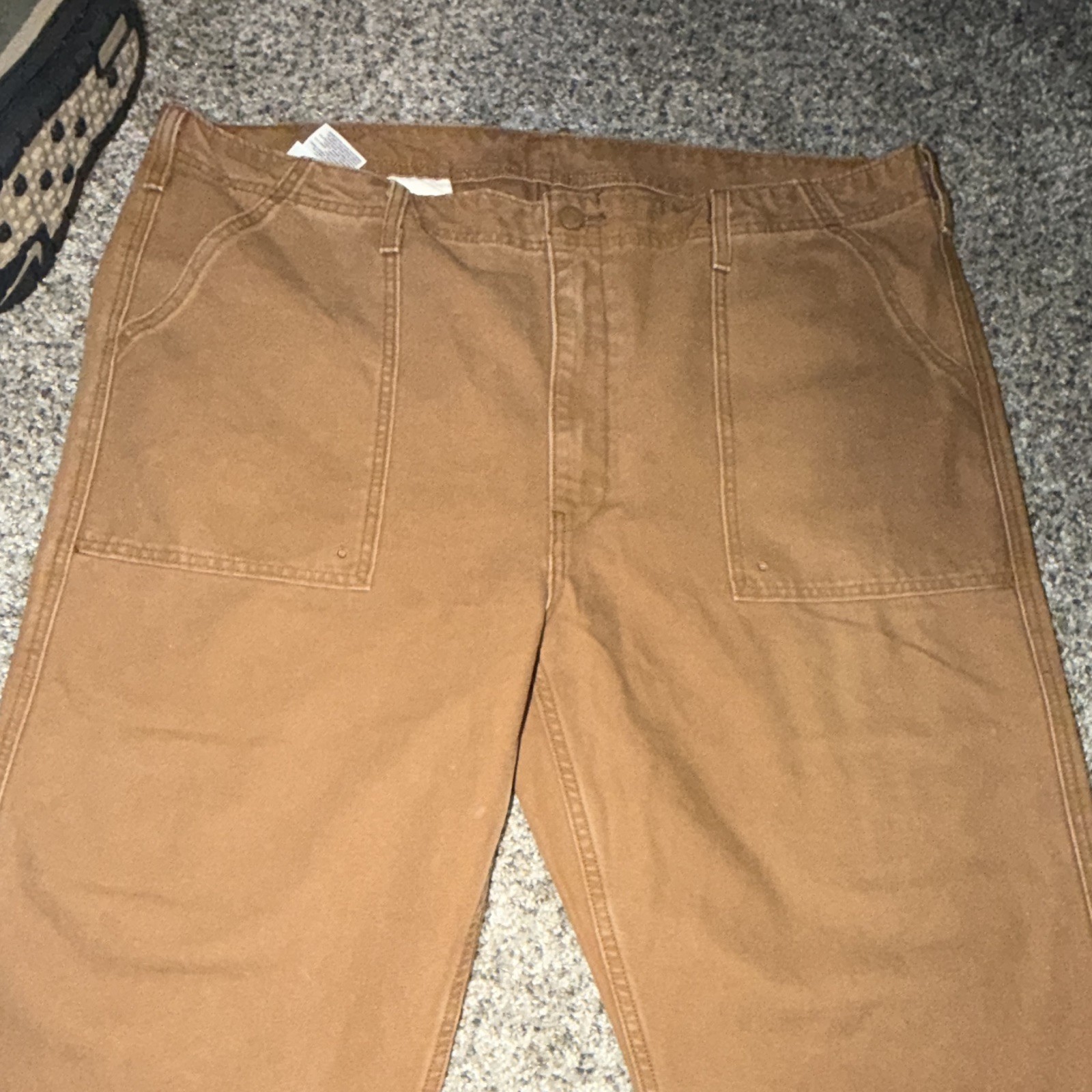 Levi’s 500 Series Brown Canvas Workwear Pants Straight Leg W42 Pockets