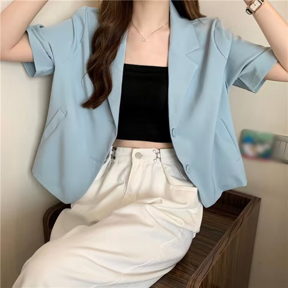 Elevate Your Style with Korean Style Summer Blazers for Women Single Breasted