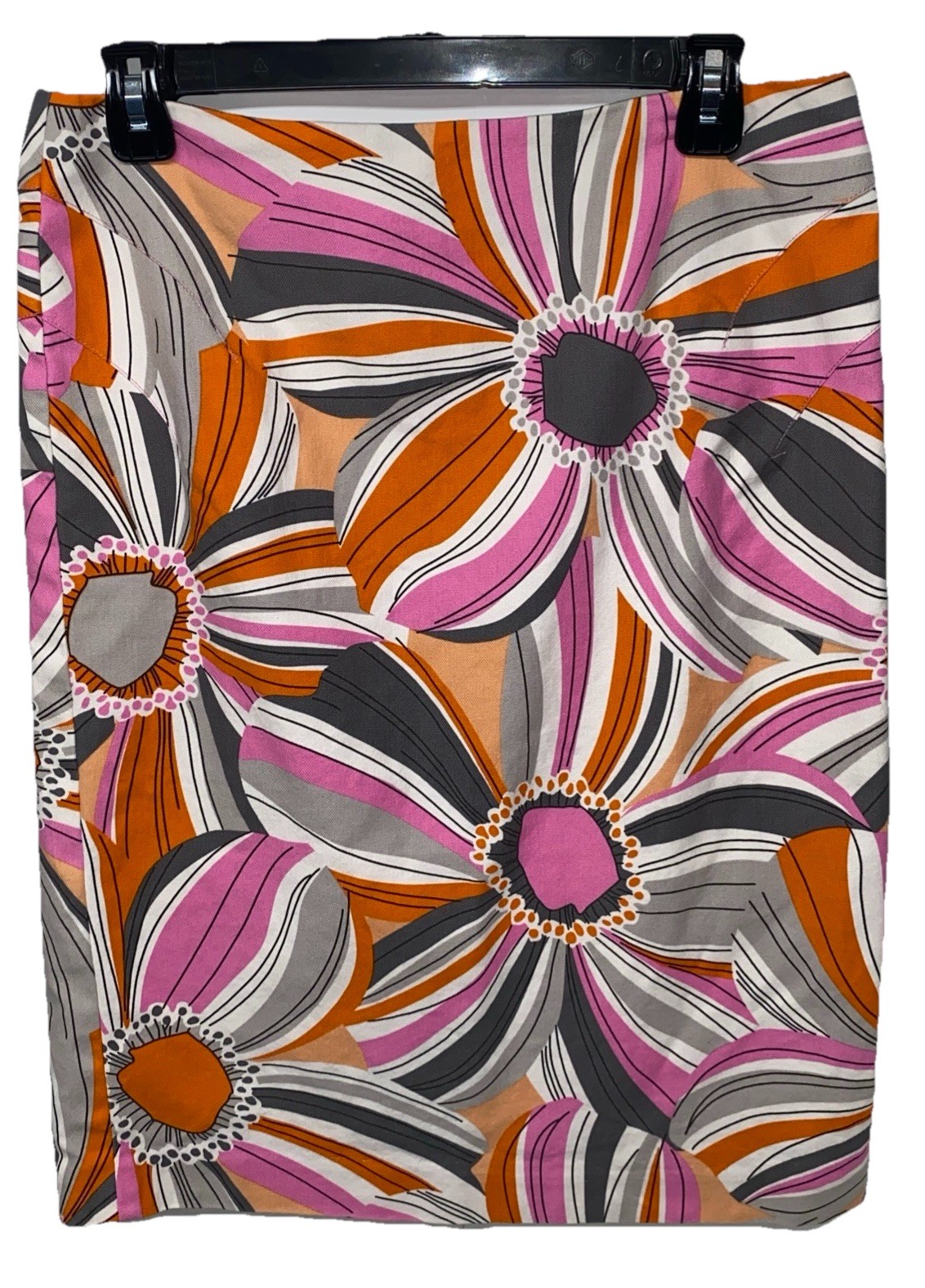 Ideology Womens Pink/Orange Floral 97% Cotton 3% Spandex Skirt Size 6