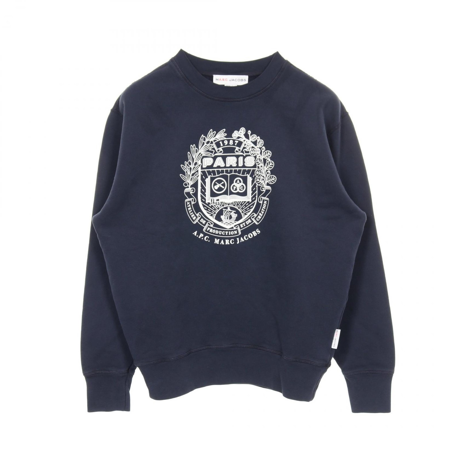 Marc Jacobs A.P.C. The Mens Paris Crewneck Cotton Sweatshirt – DUTY FREE
