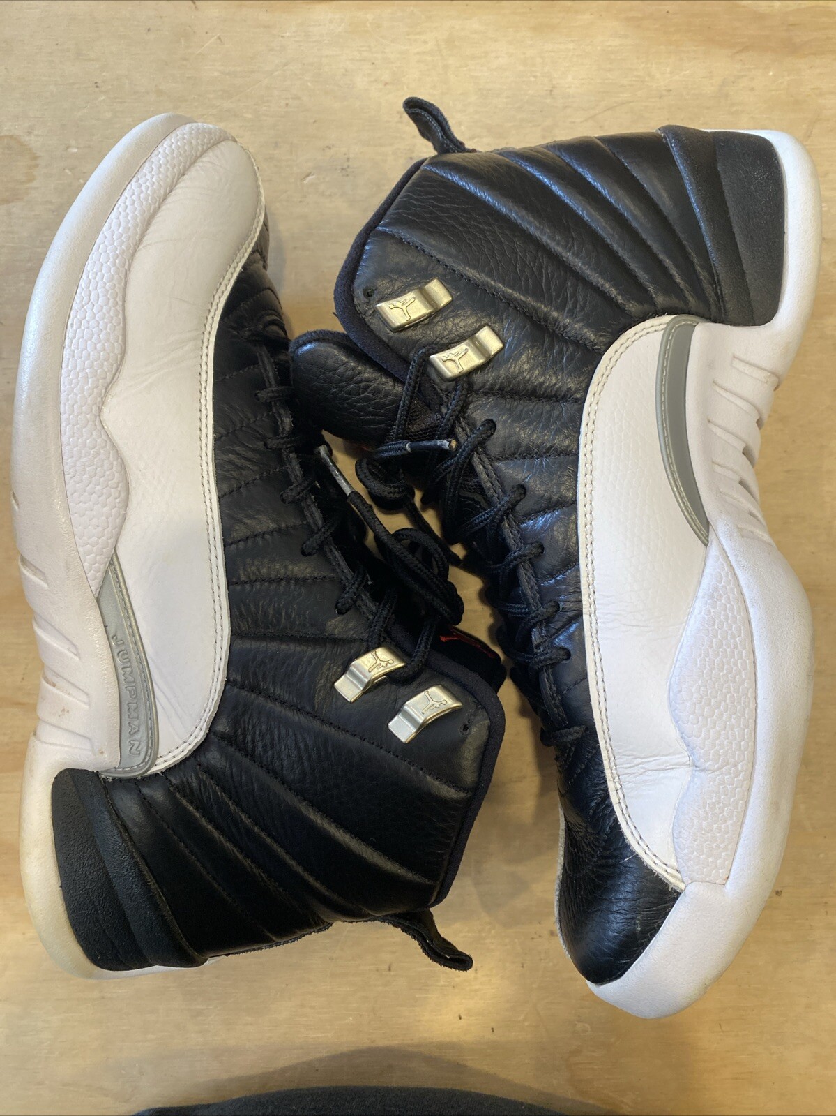 1168) Nike Air Jordan XII 12 Retro Playoffs CT8013-006 Black/White Men’s Size 10