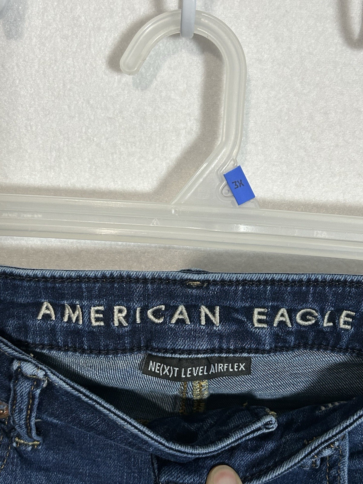 American Eagle Outfitters Mens Blue Next Level Flex Straight Jeans Size 30X32