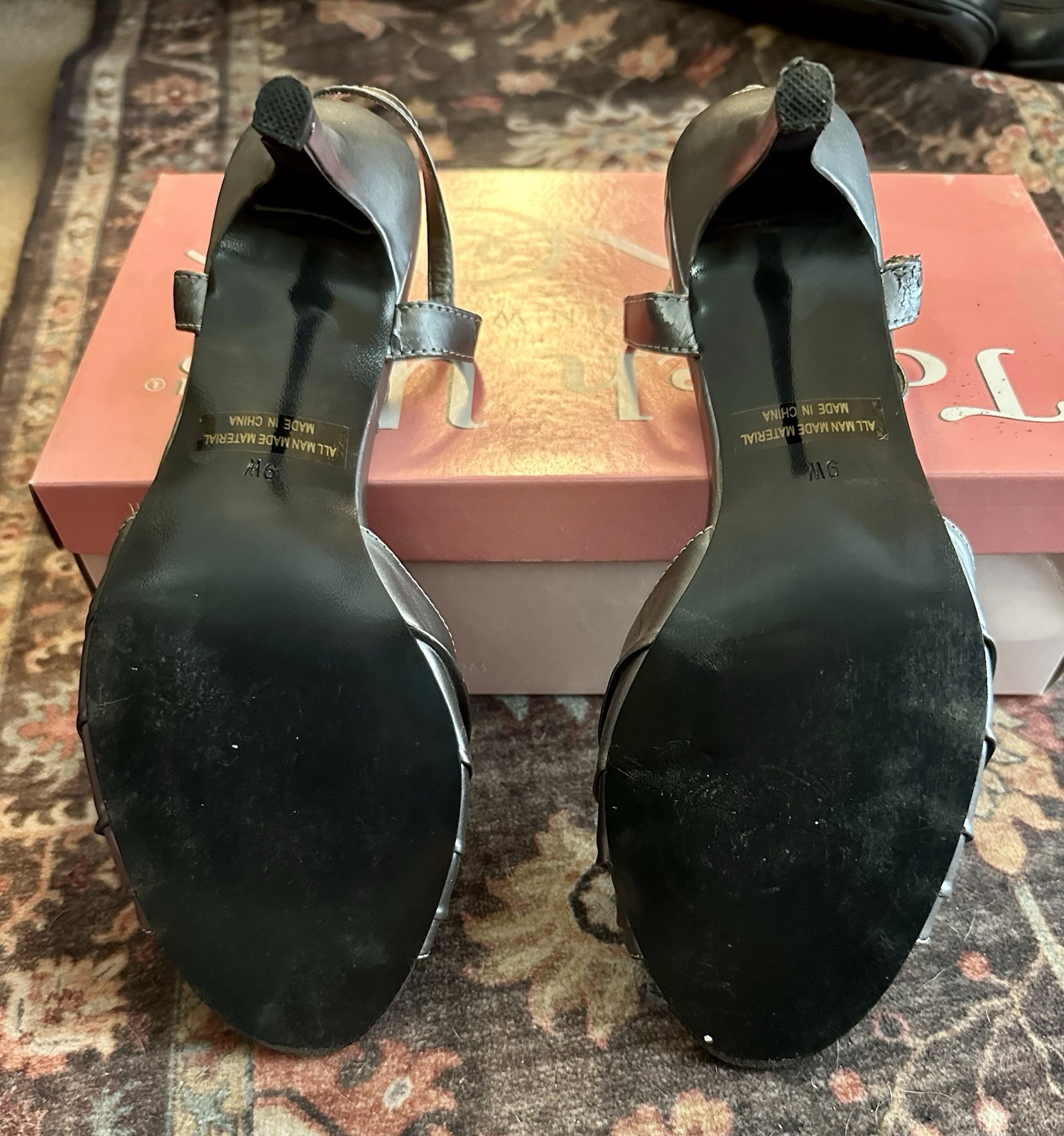 Touch-Ups by Benjamin Walk Women’s “Asher” Dress Heels Gunmetal 9 WIDE