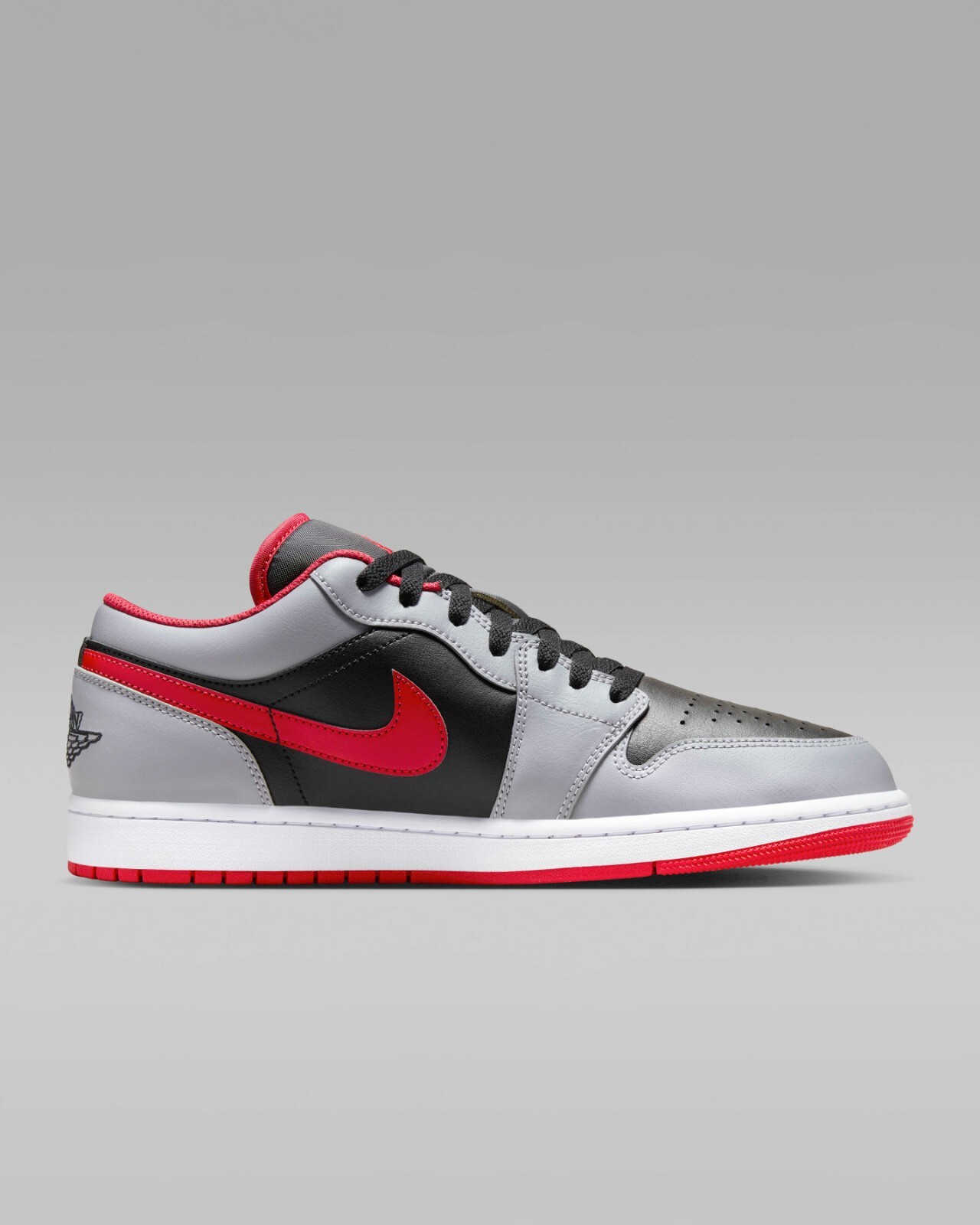 Nike Air Jordan 1 Low “Black/Cement Gray/Fire Red” 553558-060 Mens New [US 7-14]