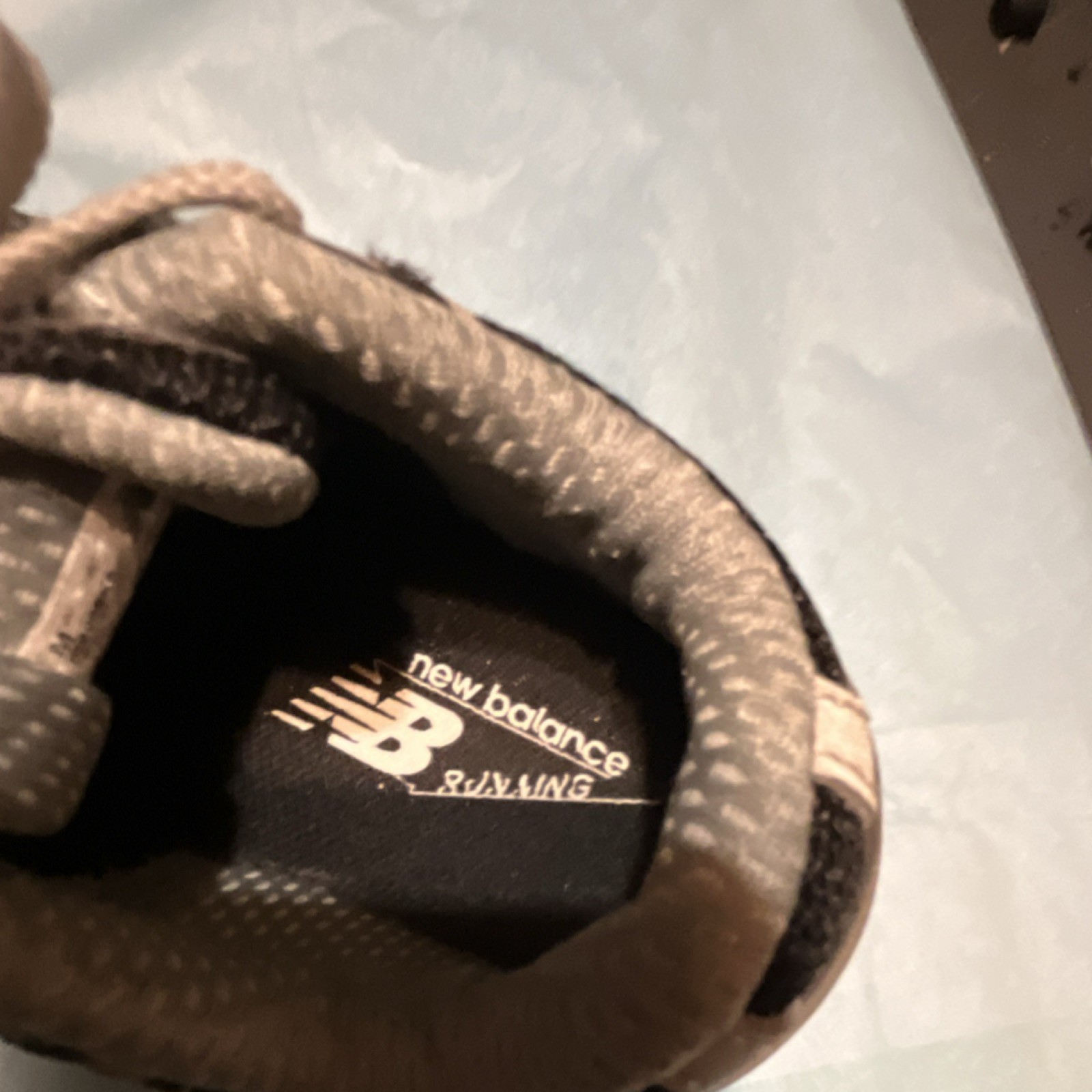 New Balance Toddlers Low Top Running Sneakers Black/Gray Lace-Up Rubber Outsole