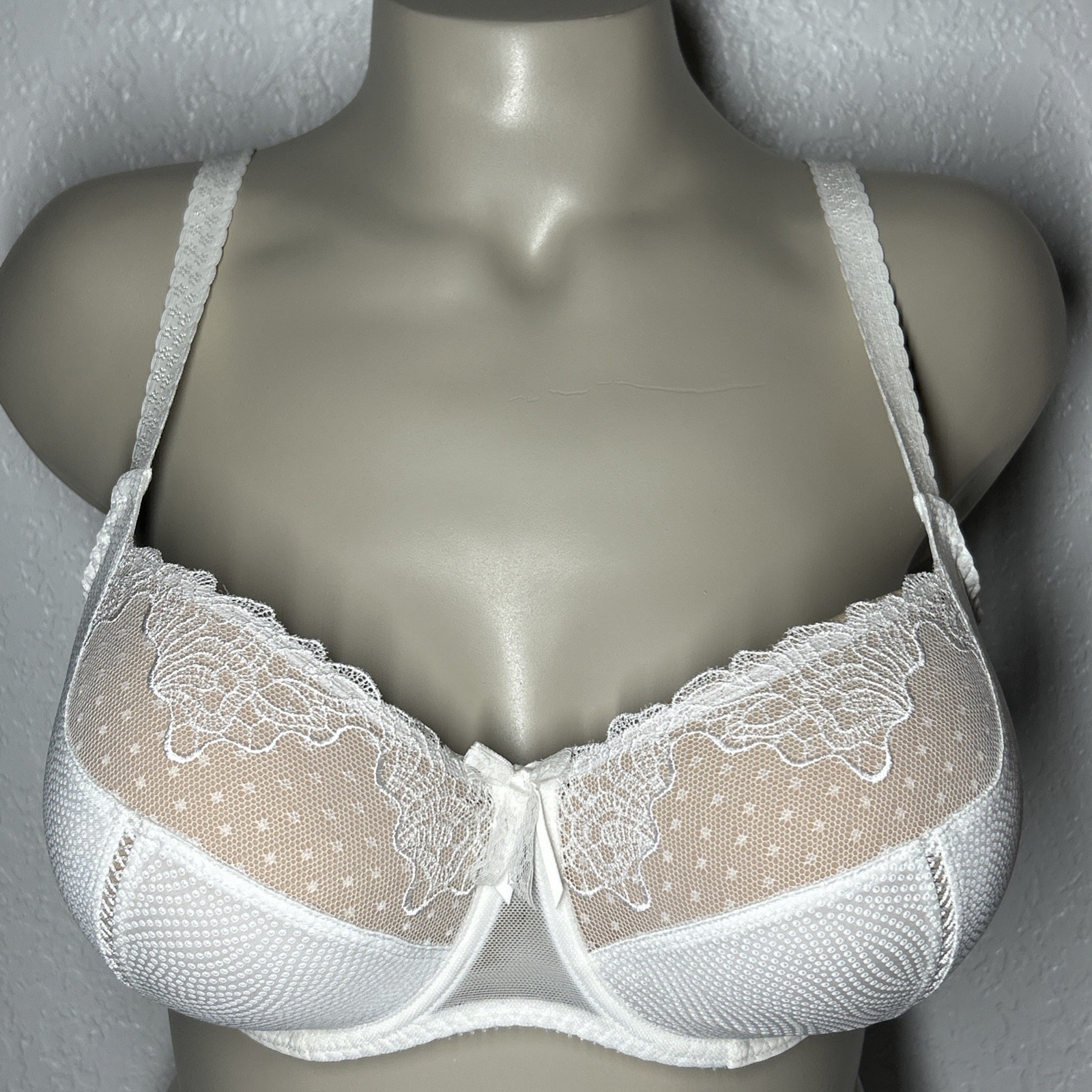 Empreinte Naturel Erin Underwire Unpadded Bra 36E White Floral Lace